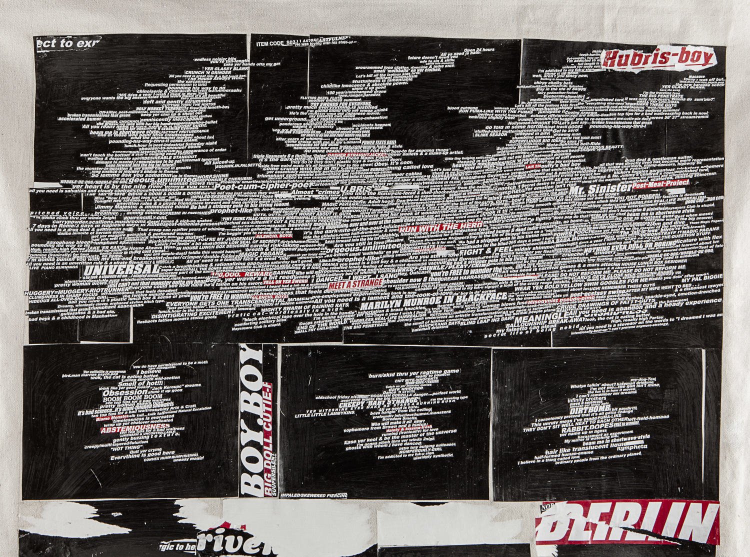 Language Cloud #4 (2018) - Paper collage