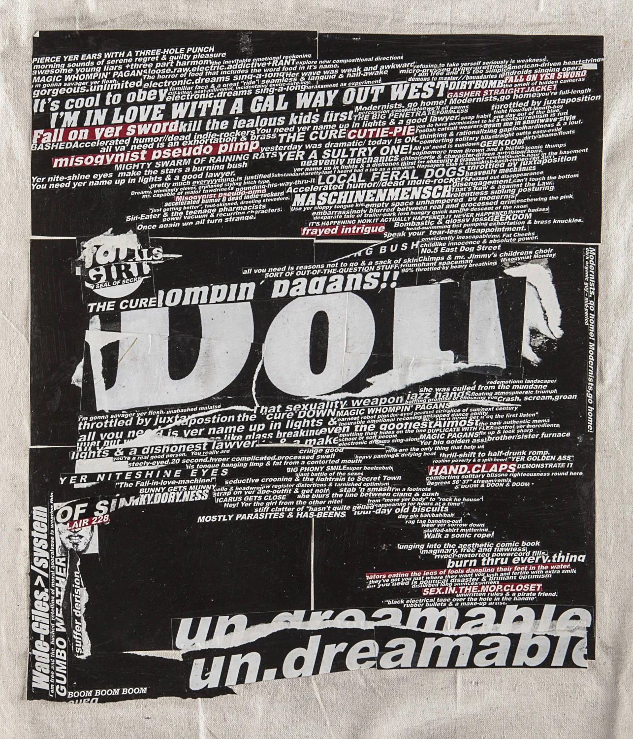 Language Cloud #3 (2018) - Paper collage