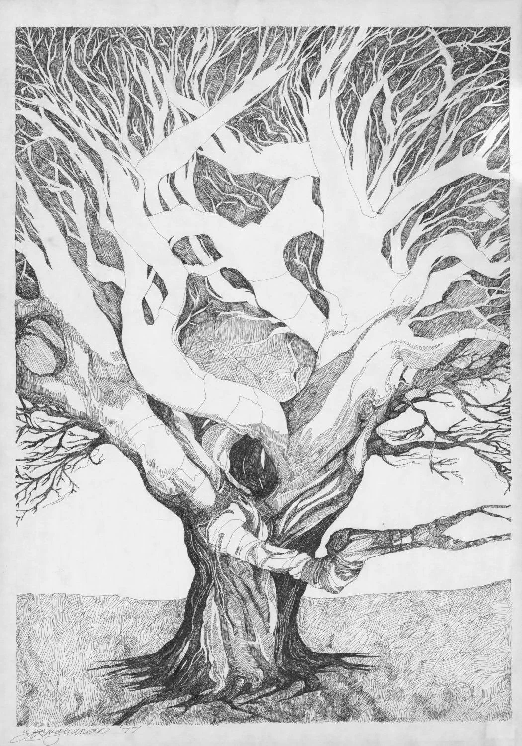 Untitled (c. 1977) - Pen and ink