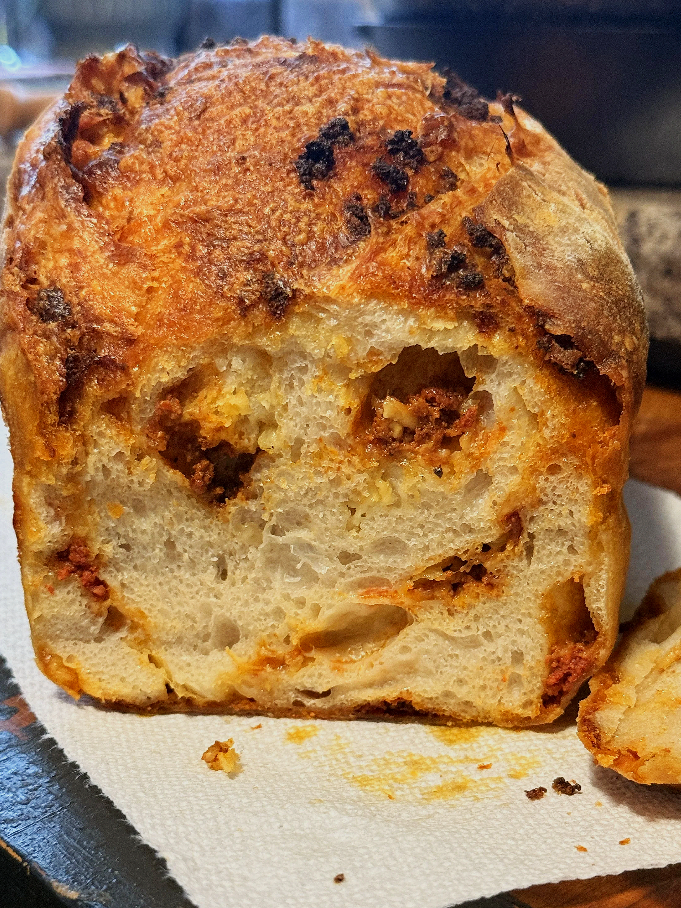 Chorizo and Chihuahua Cheese Sourdough