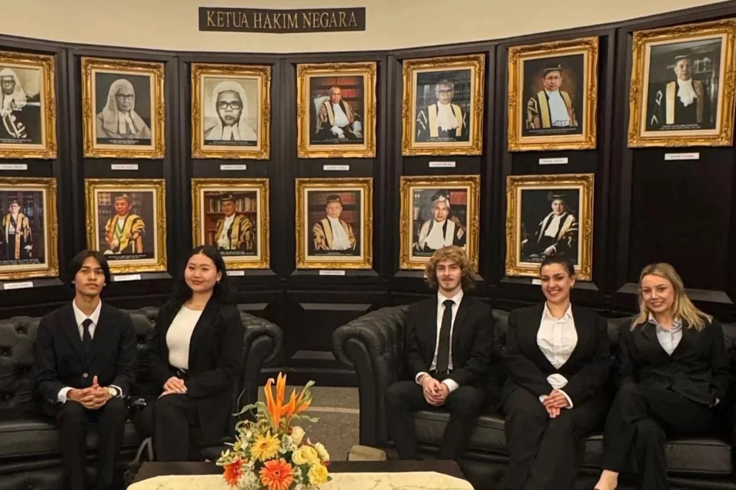 Australian Interns at Court Library