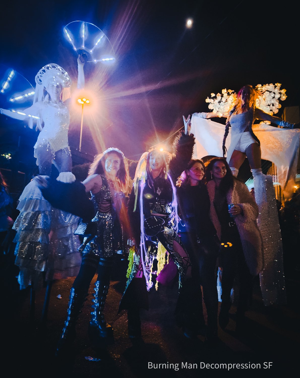 Stilt Walkers Festival Vibes