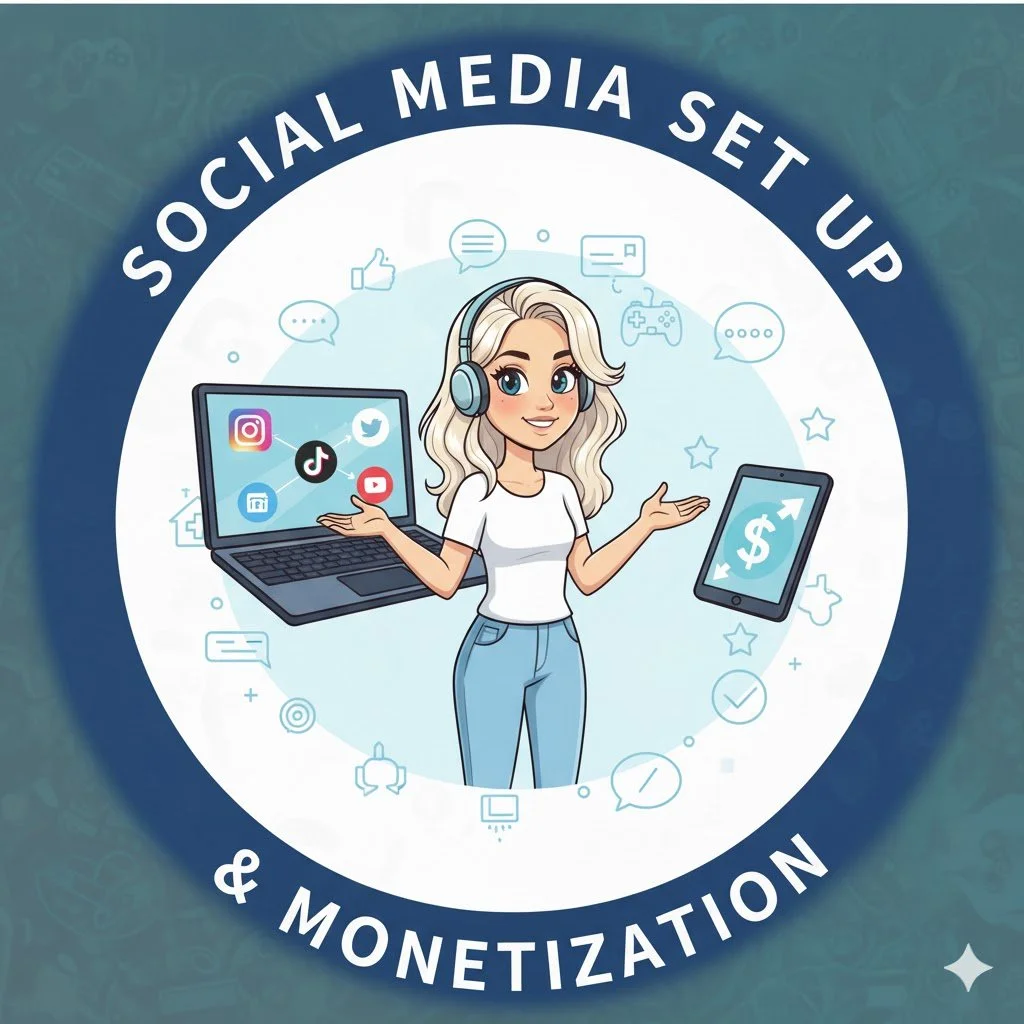 Social Media Setup & Monetization Assistance