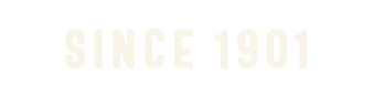 Text reading 'SINCE 1901' in bold white letters on a black background.