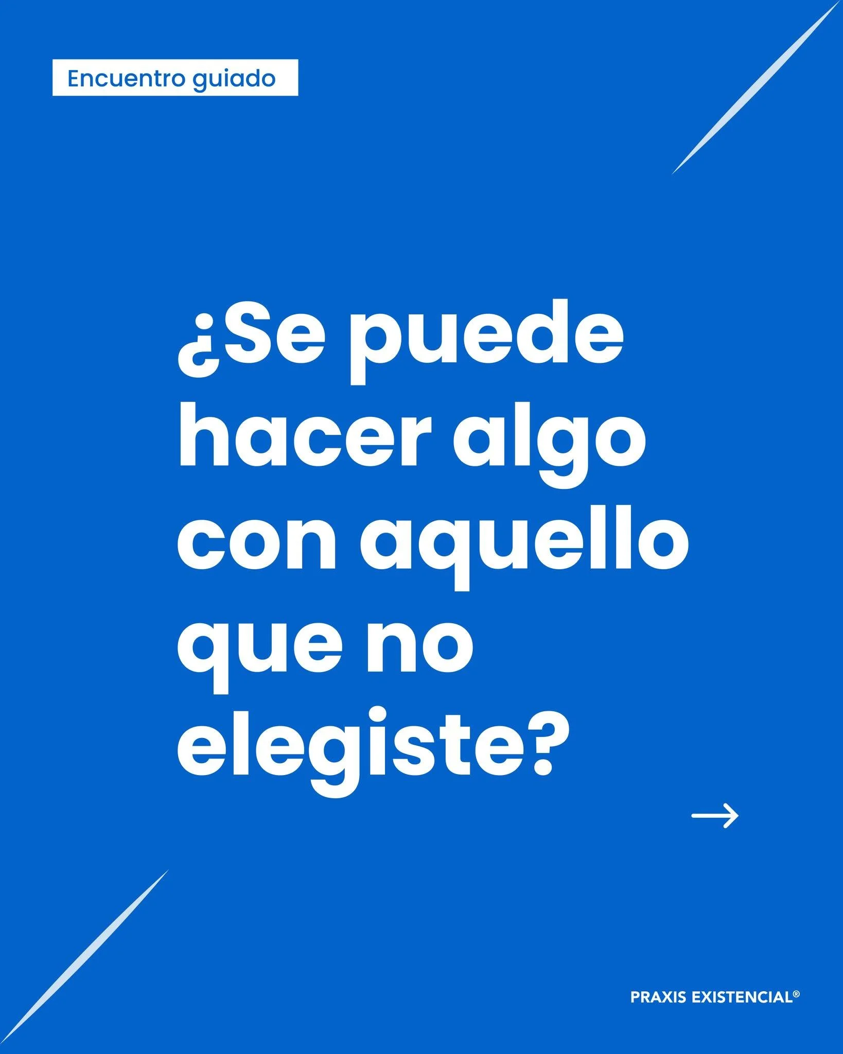&iquest;Est&aacute;s listo para elegirte ante lo que ya no puedes cambiar? 💙

Te esperamos en nuestro Encuentro Guiado el 28 de mayo, para m&aacute;s informaci&oacute;n m&aacute;ndanos DM. 💙

#TerapiaOnline #PraxisExistencial #Logoterapia
