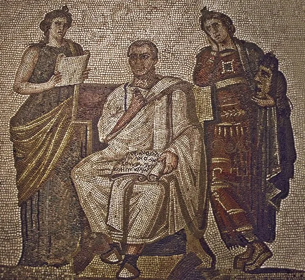 Mosaic of Vergil and the Muses