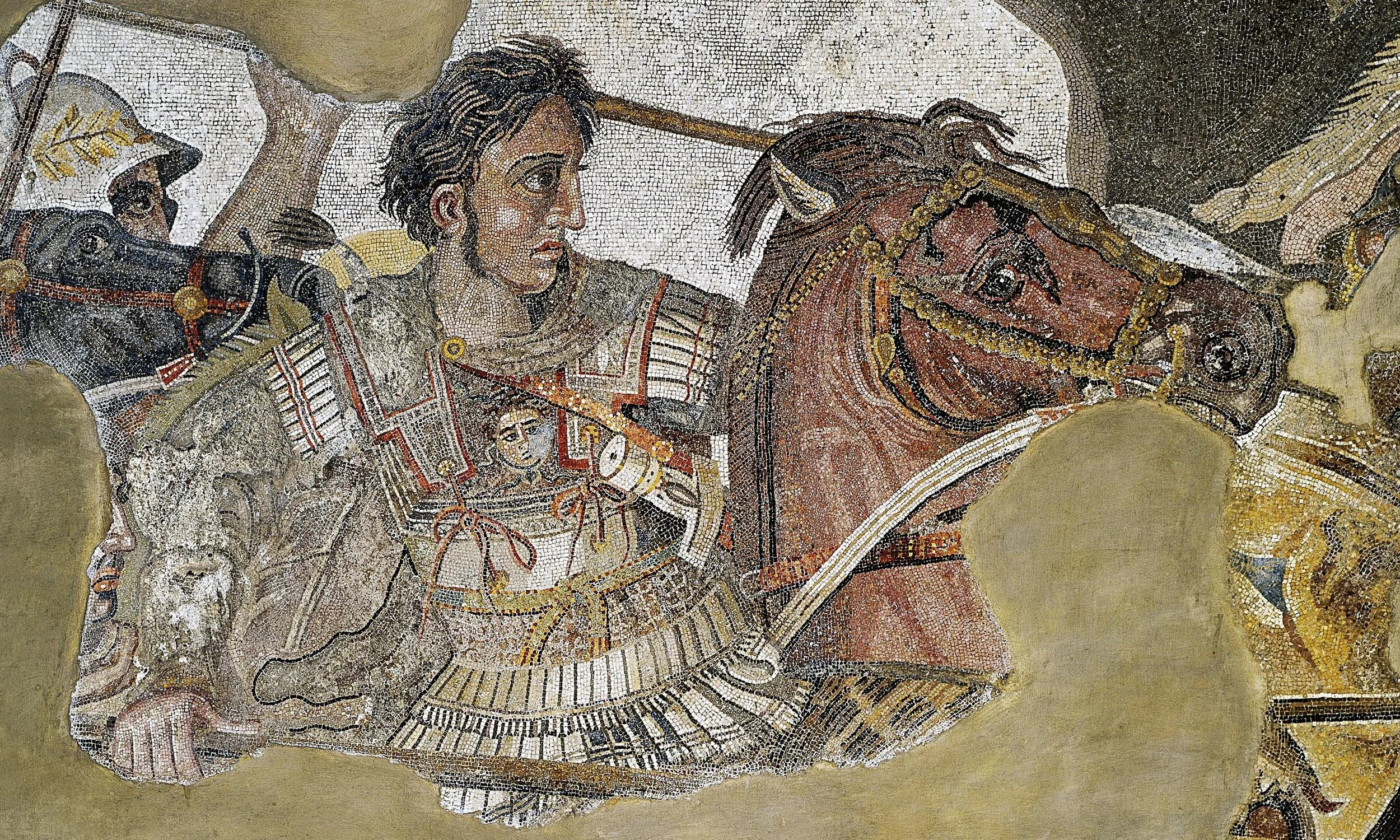 Ancient mosaic of Alexander the Great