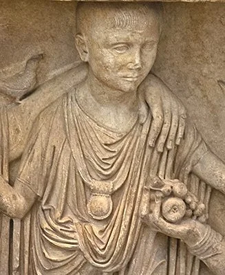 Roman child with bulla