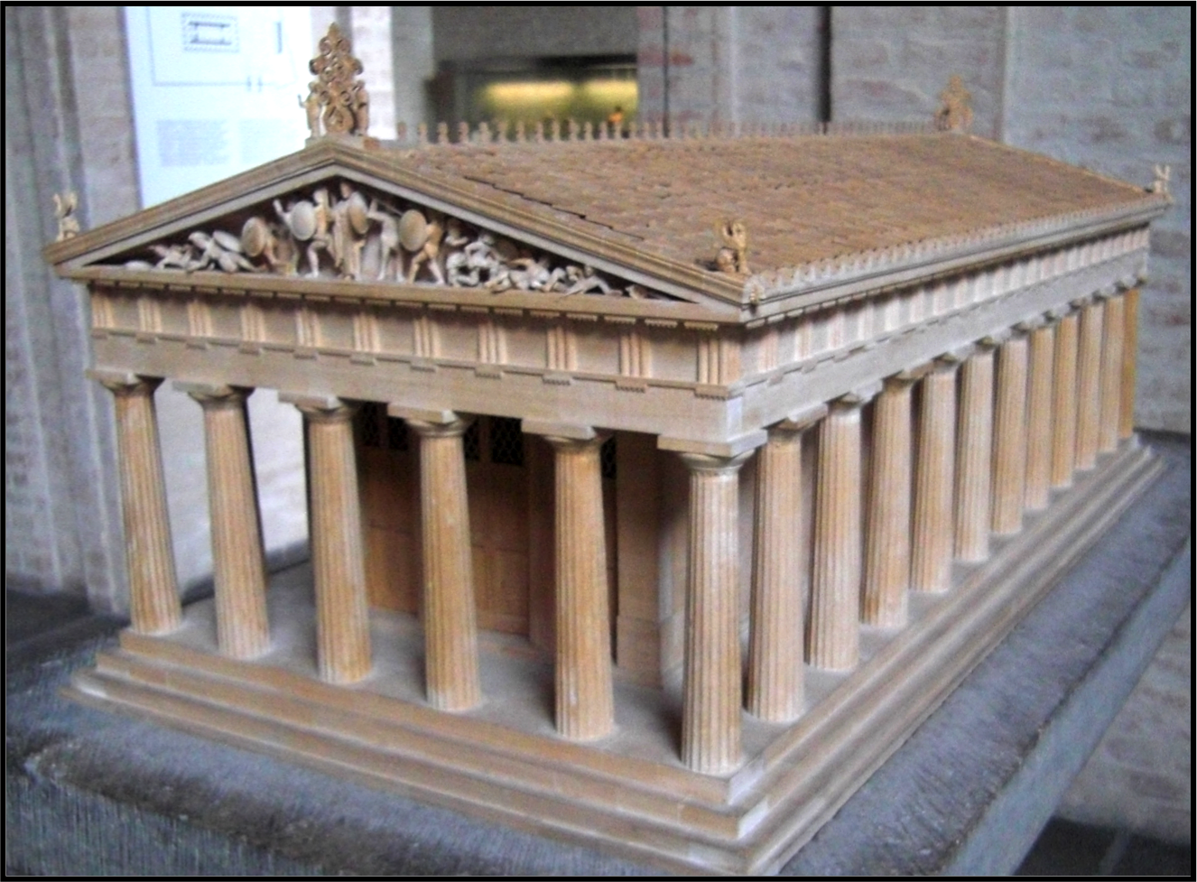 Ancient temple model
