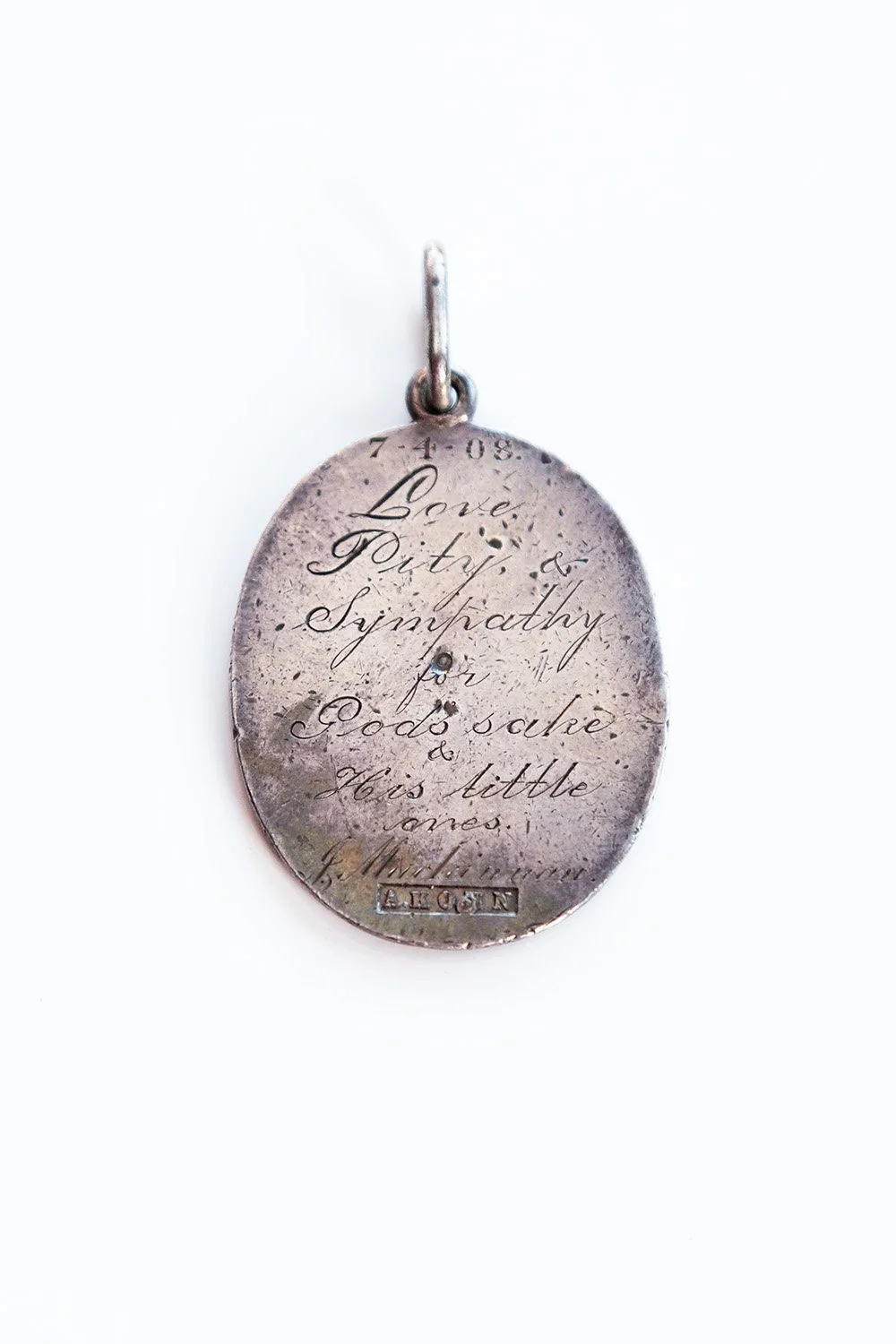 This medal was presented to Joanna in 1908 as New Zealand's first Plunket Nurse. Other nurses needed to relinquish theirs when they were married but because of Joanna's pioneering contributions, we still have this medal in our family today.
