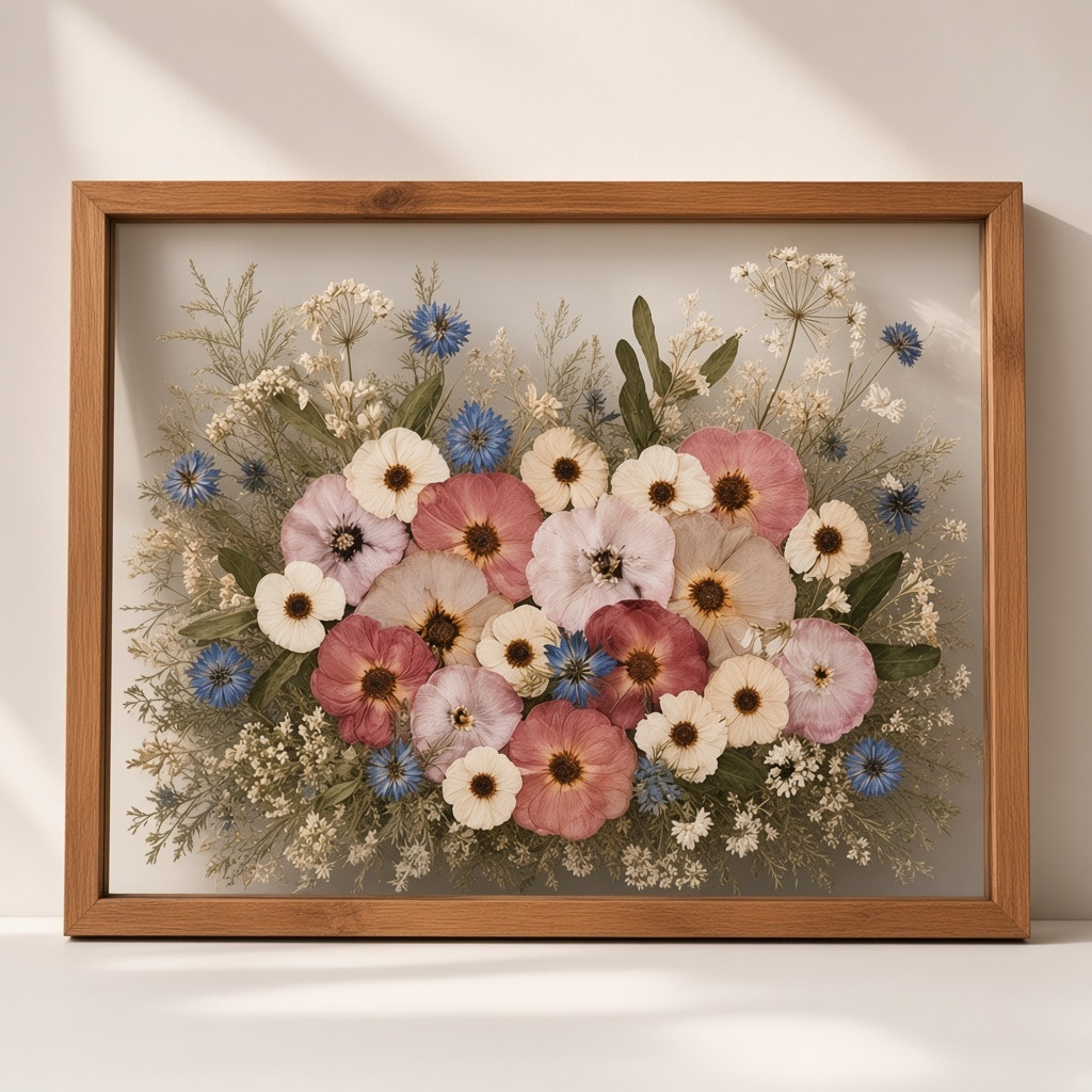 Pressed Flower Bouquet ( Floating)
