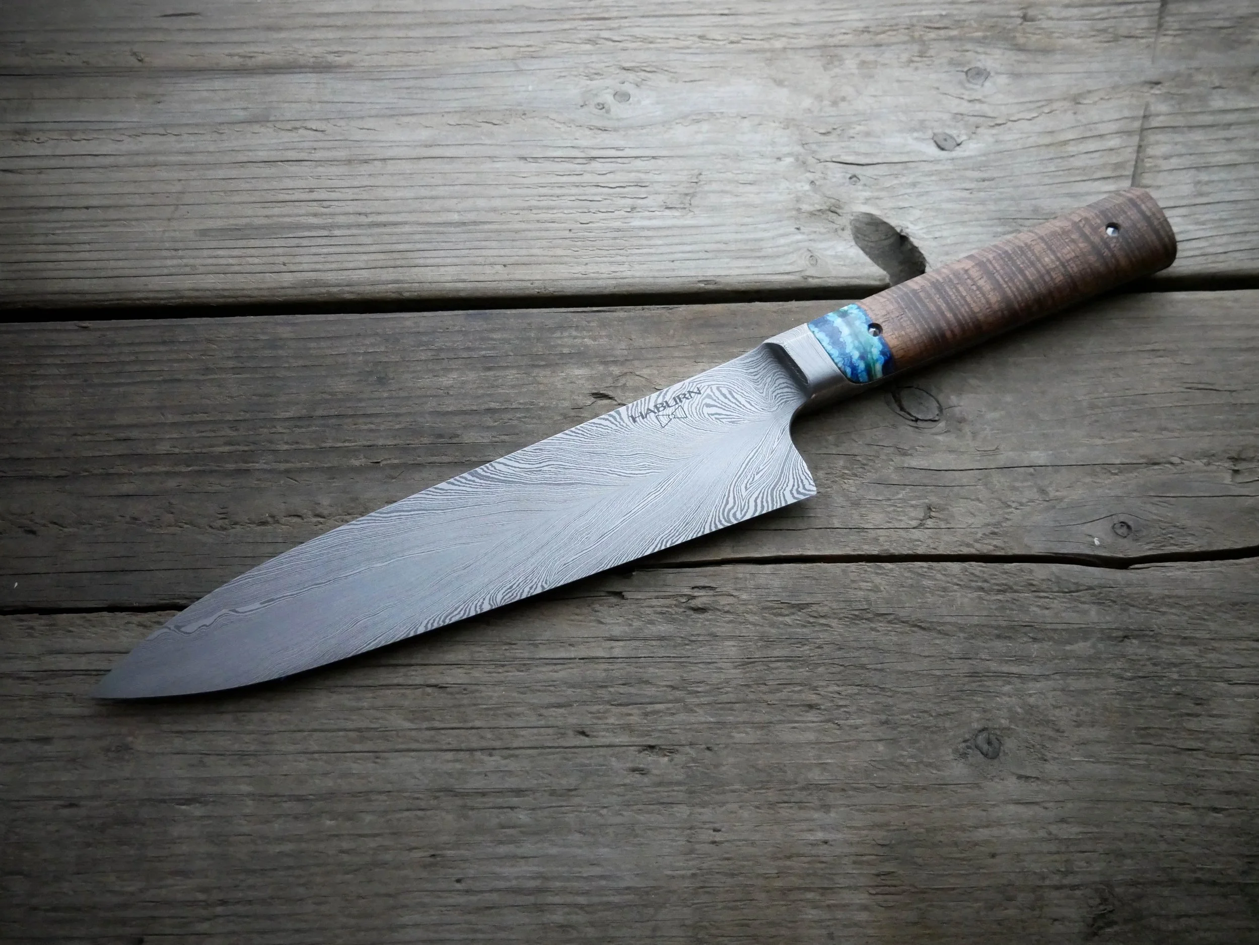 Custom Damascus Full Tang Integral Gyuto