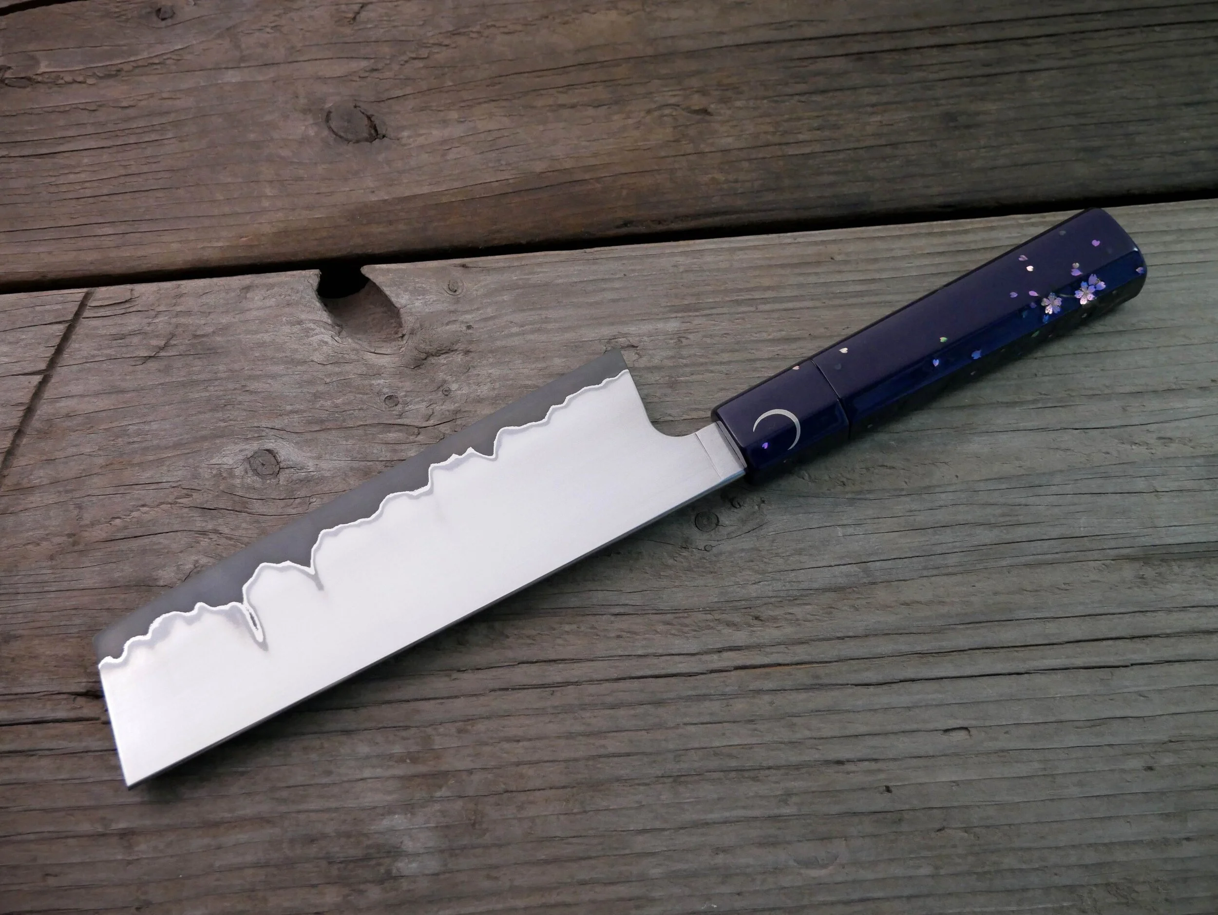 Custom Stainless San Mai Nakiri