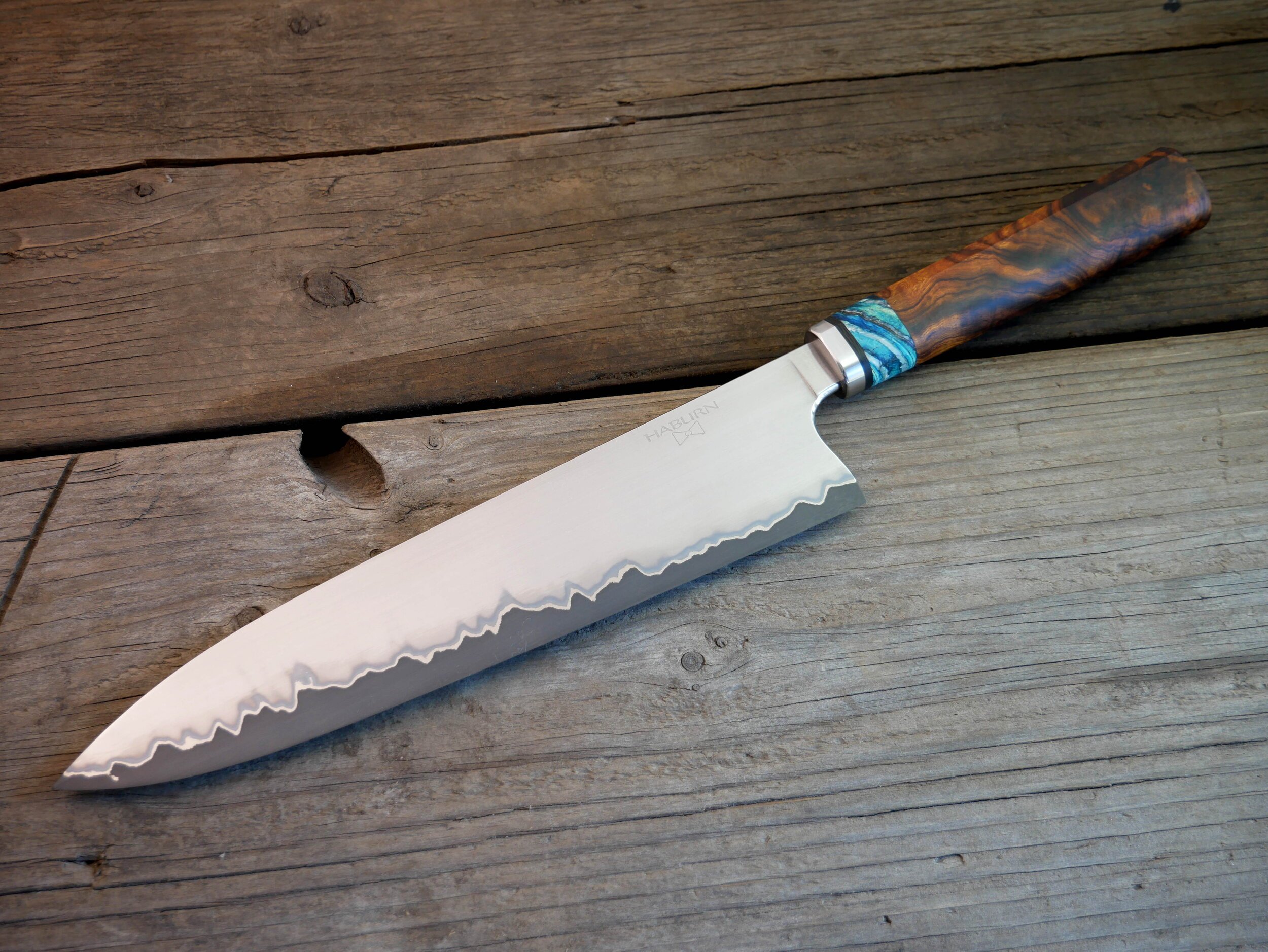 Custom Stainless San Mai Gyuto