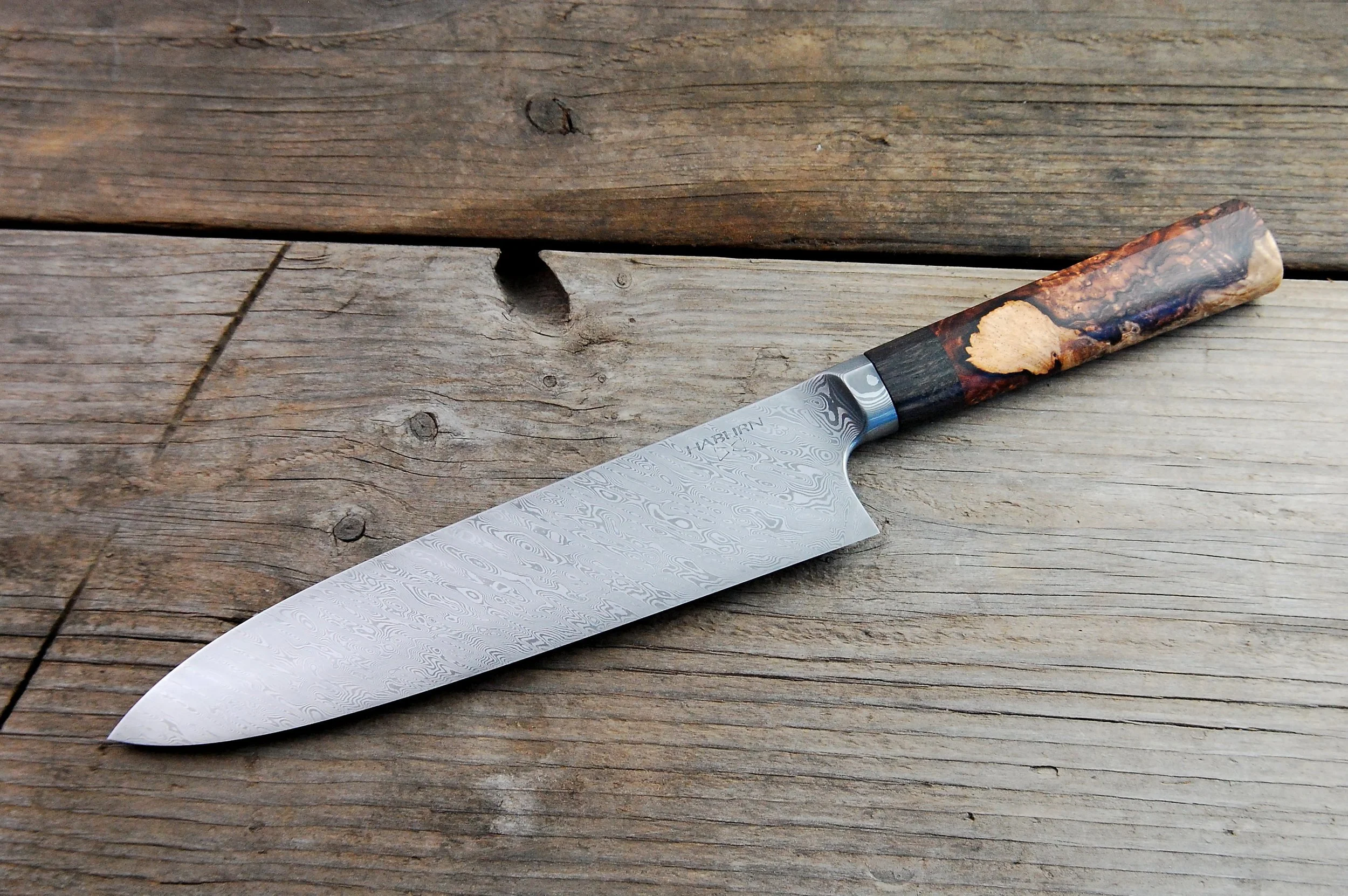 Custom Damascus Integral Gyuto