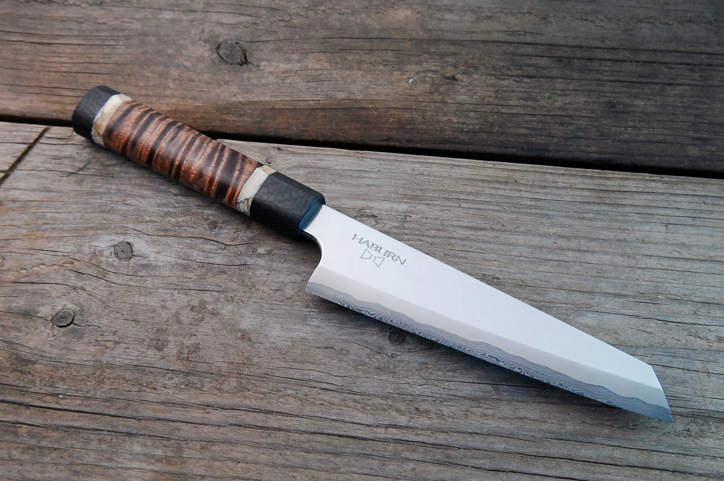 Custom Stainless Damascus Ni Mai Honesuki