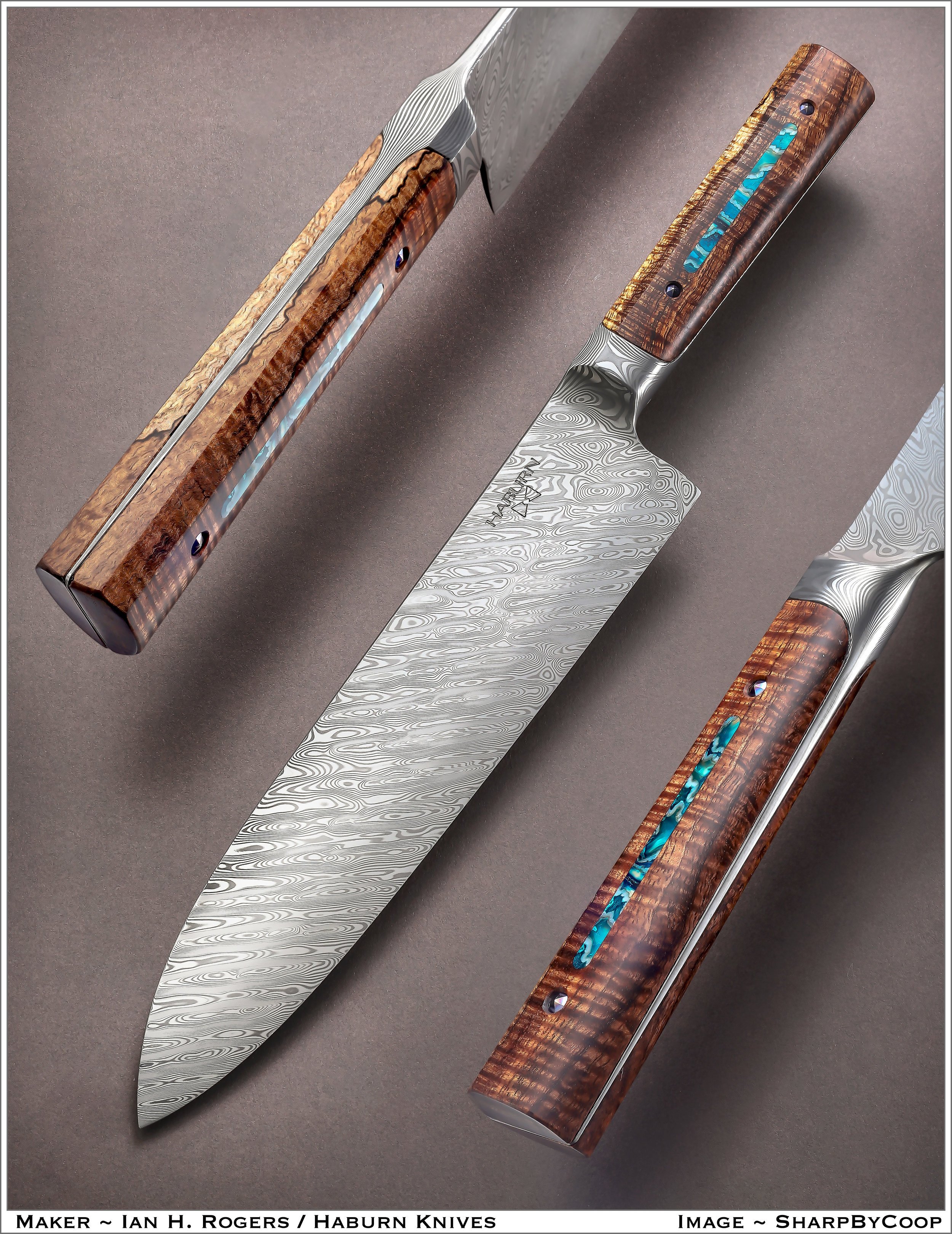 Custom Full Tang Integral Gyuto and Integral Chef