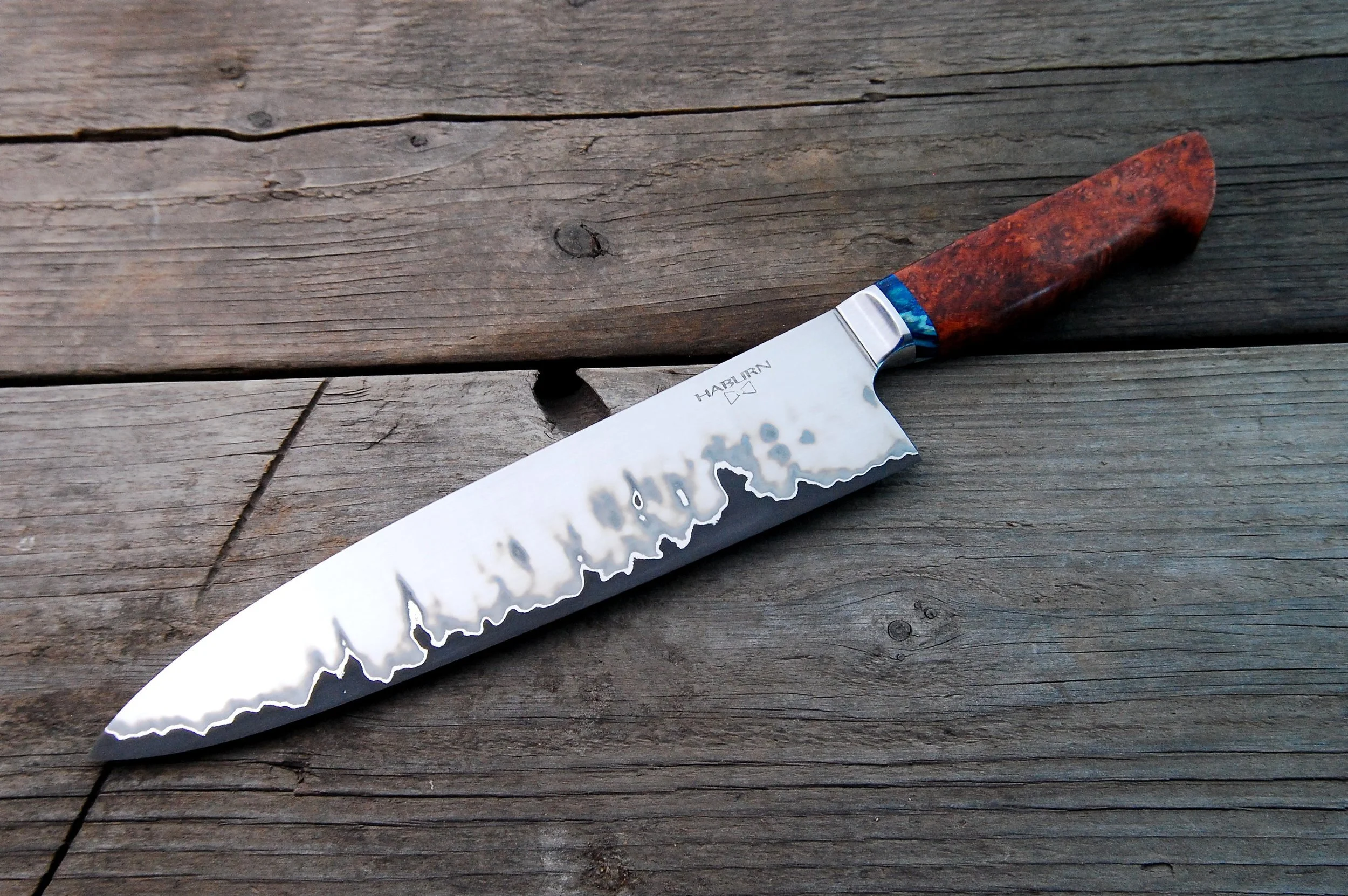 Custom Western Stainless San Mai Gyuto 