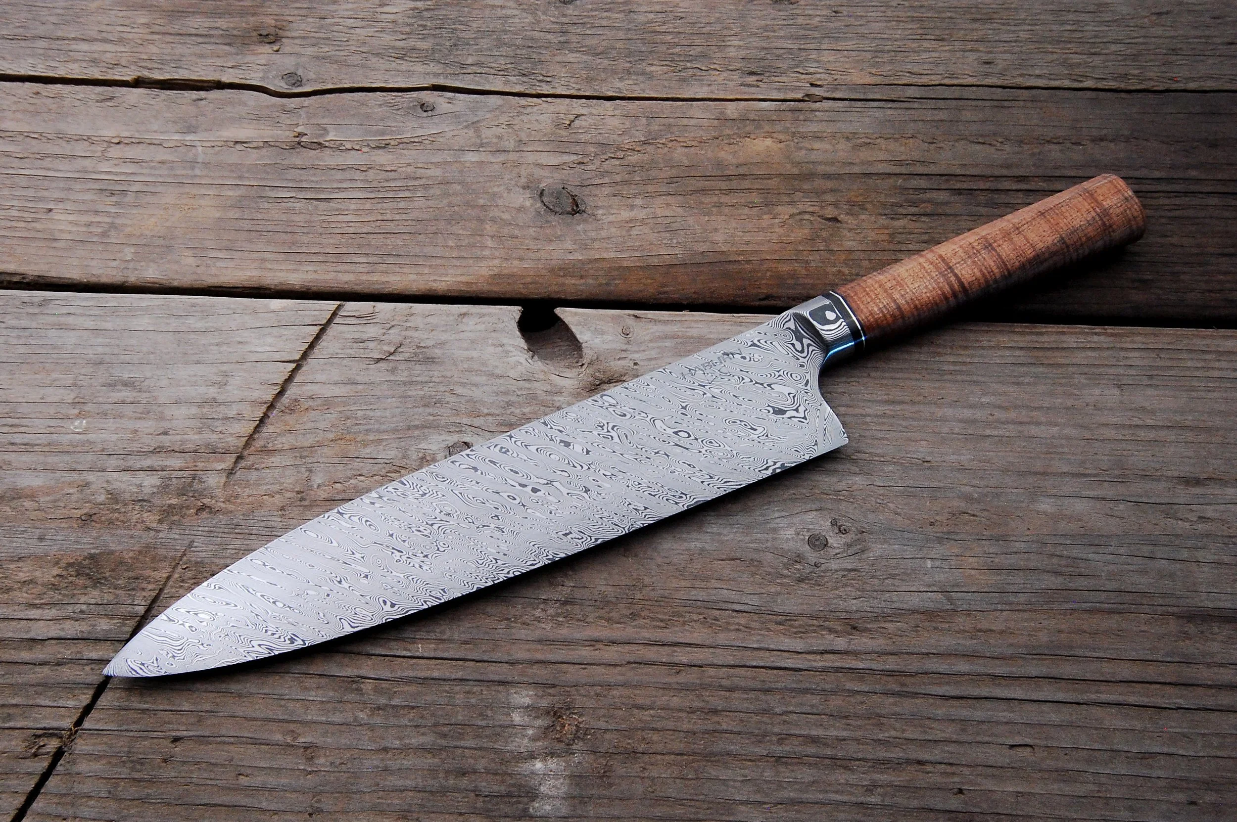 Damascus Integral Gyuto Available December 14th
