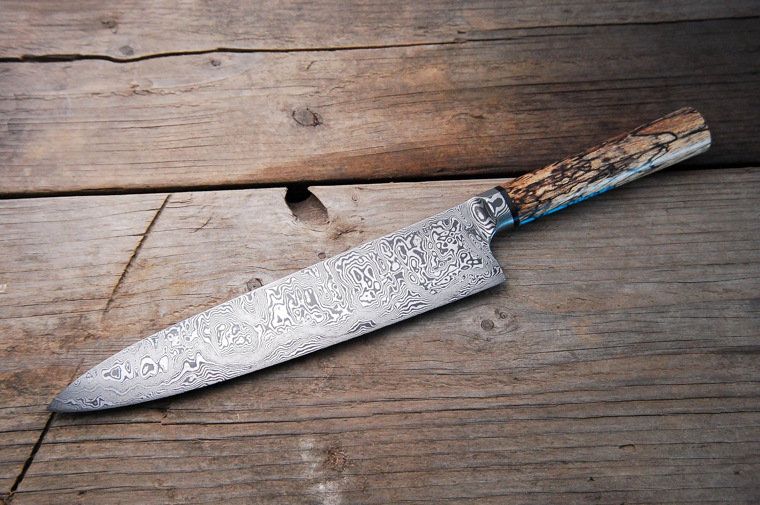 Damascus Integral Gyuto Available 11.30.2018