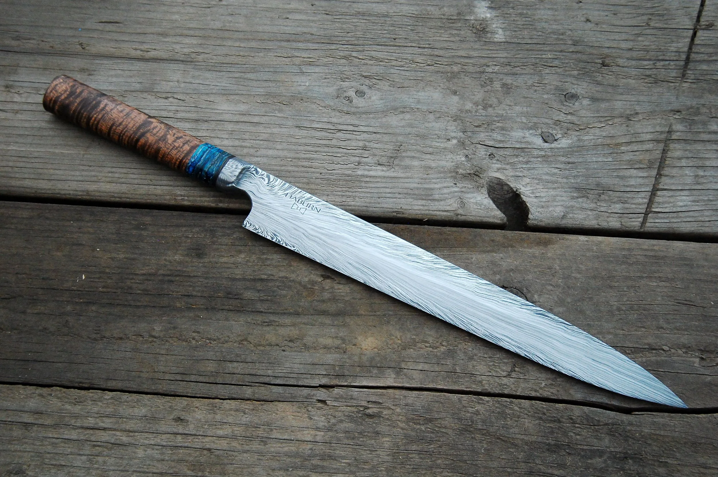 Integral Damascus Yanagiba