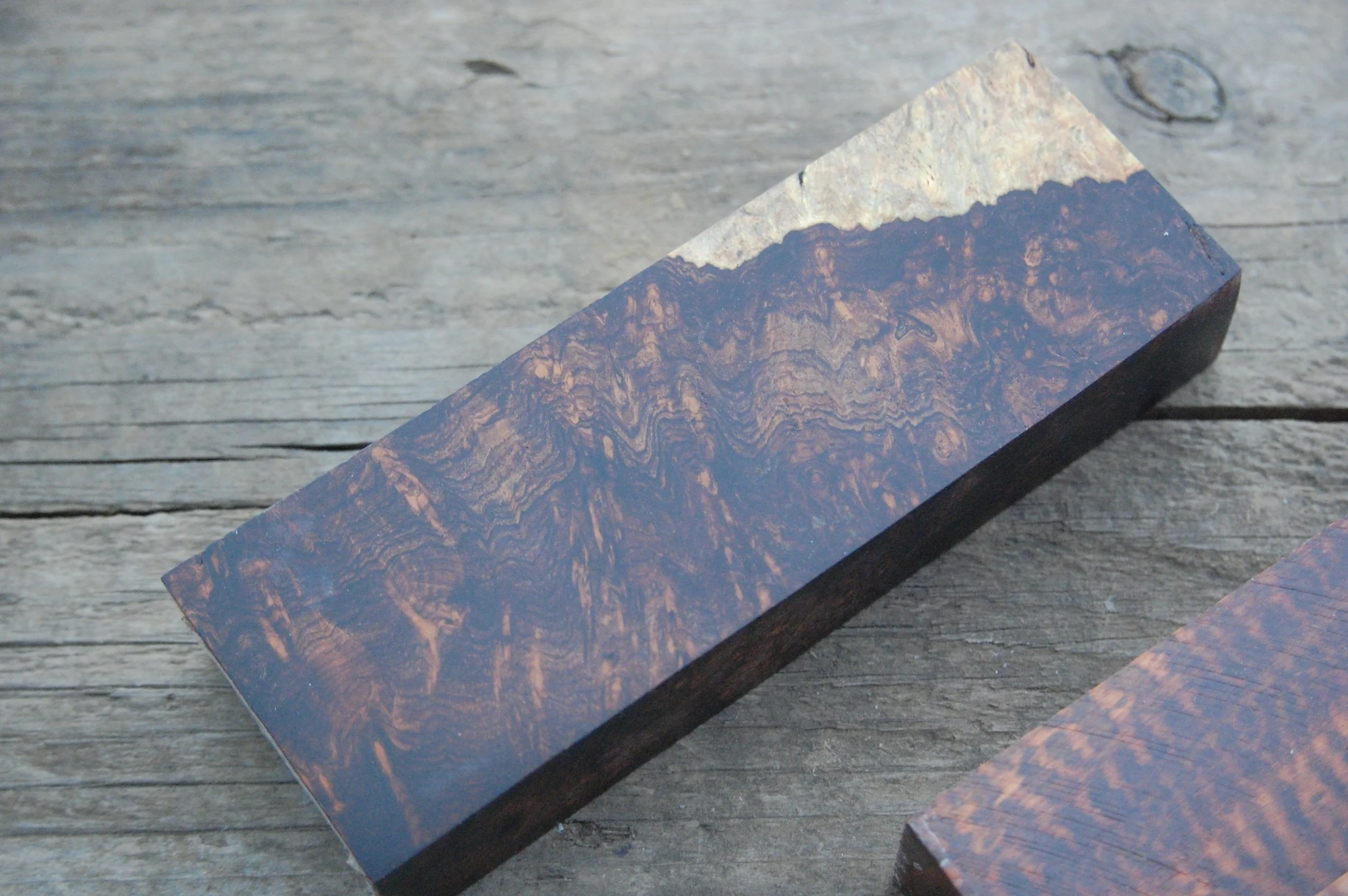 Custom Damascus and Mokume-gane Kiritsuke Work in Progress