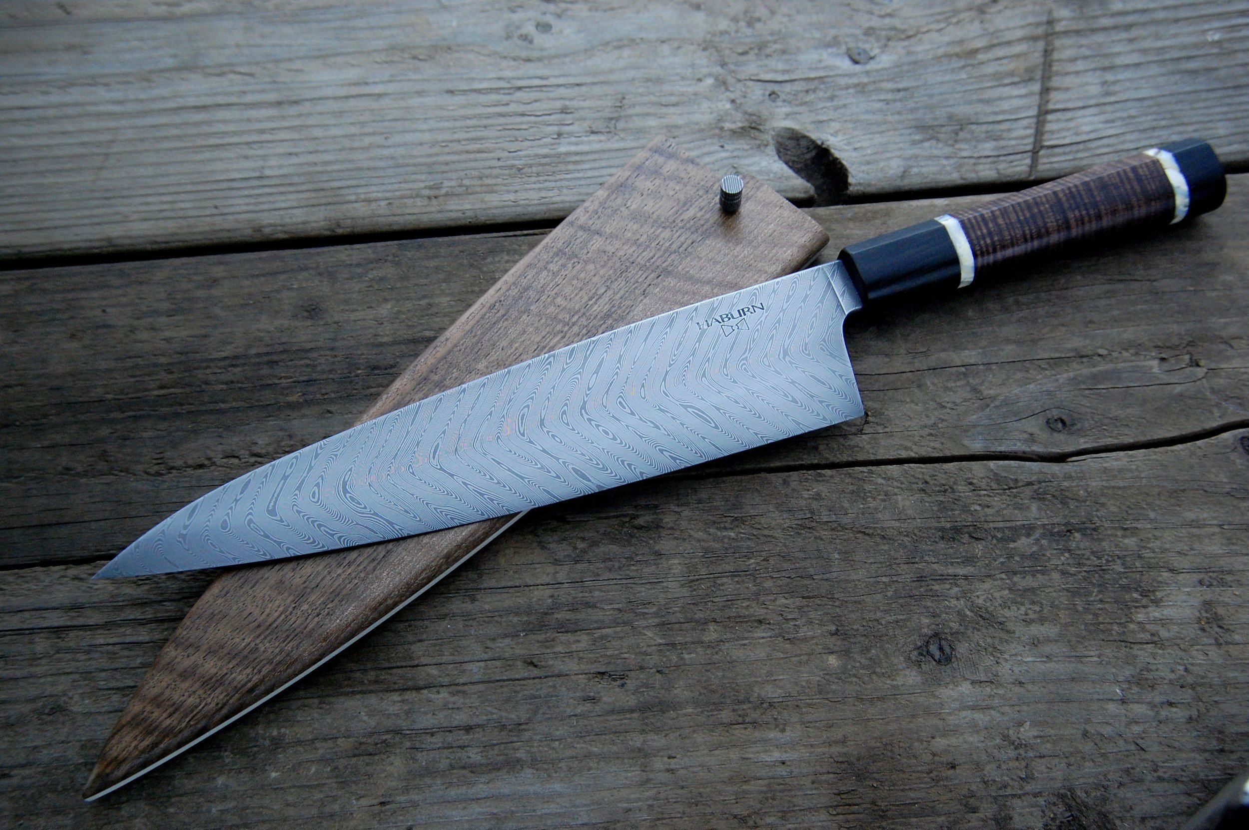 Chevron Damascus Gyuto 