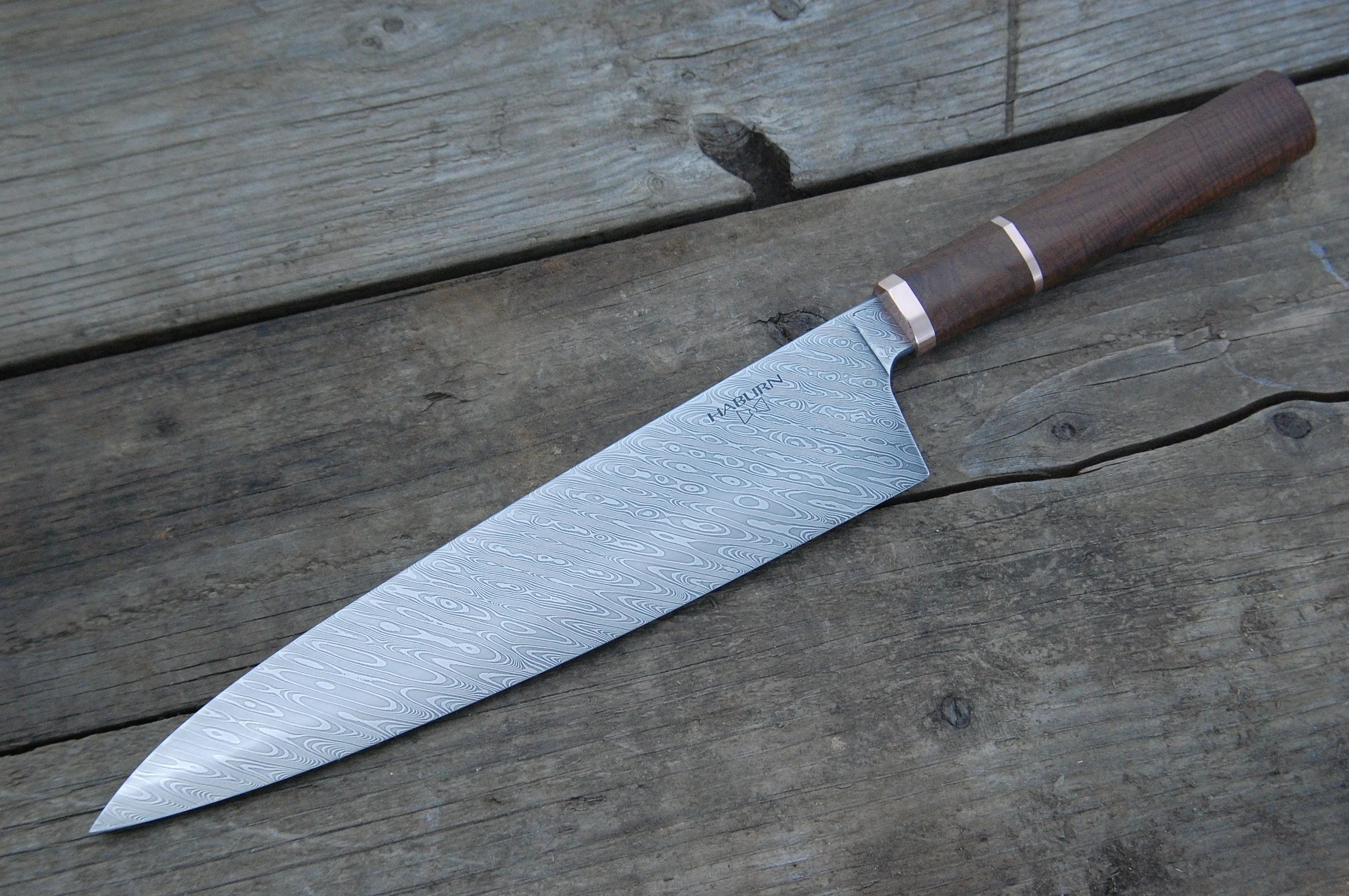 240mm Damascus Gyuto w/ Mokume & Gidgee