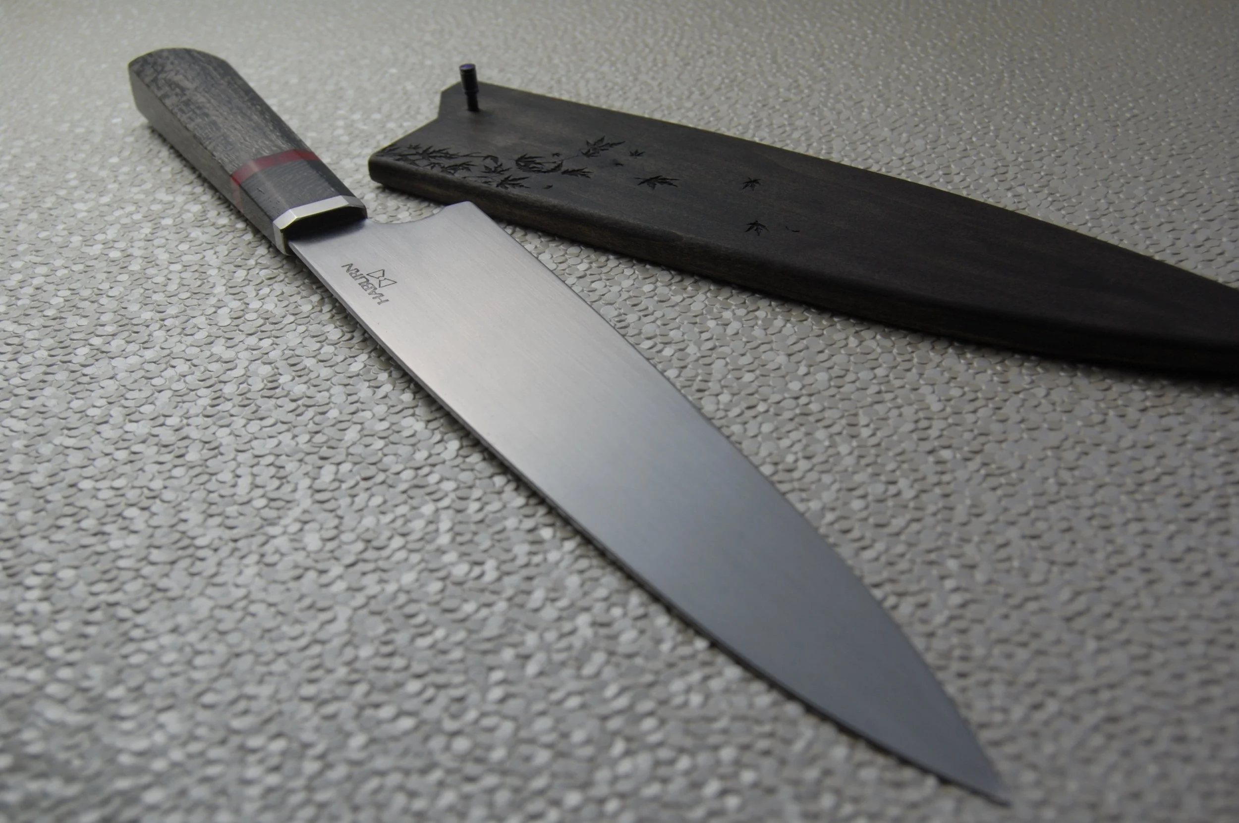 Custom gyuto in 52100 high carbon steel