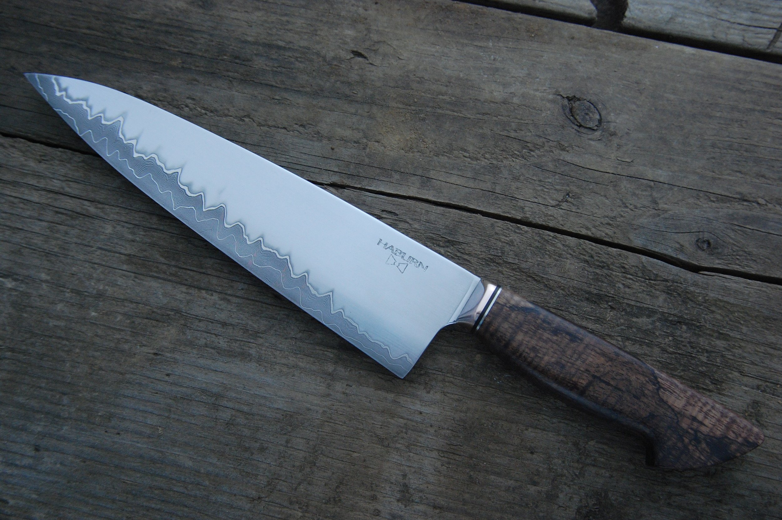 Western Gyuto in san mai and damascus