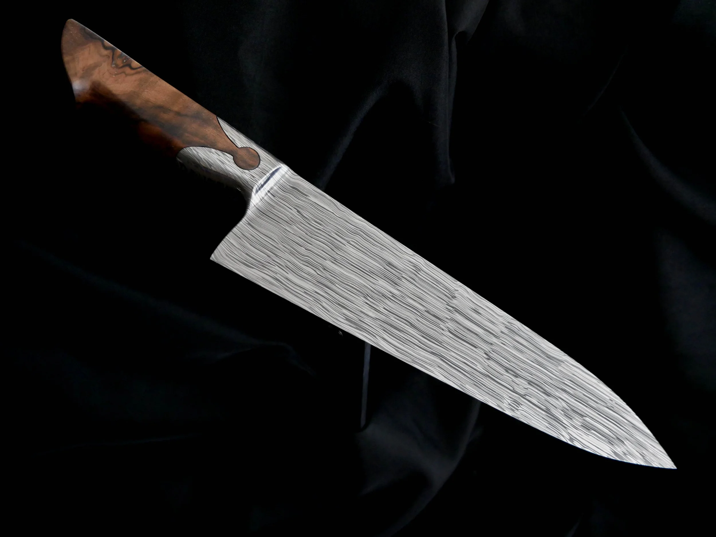 Damascus Integral Keyhole Gyuto: Singapore Commission