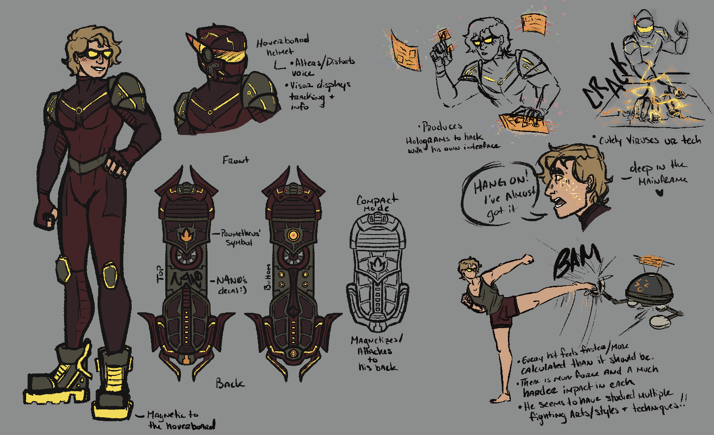 Character Design - N4N0 (Reese)