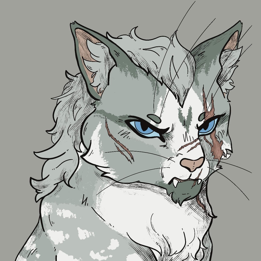 Headshot - Flat Color - Original Character by CheesySpectre