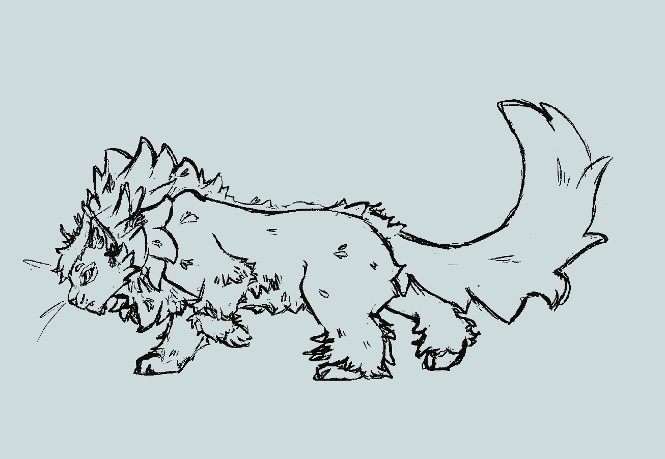 Fullbody - Sketch - Blizzardroar by me, Atlas