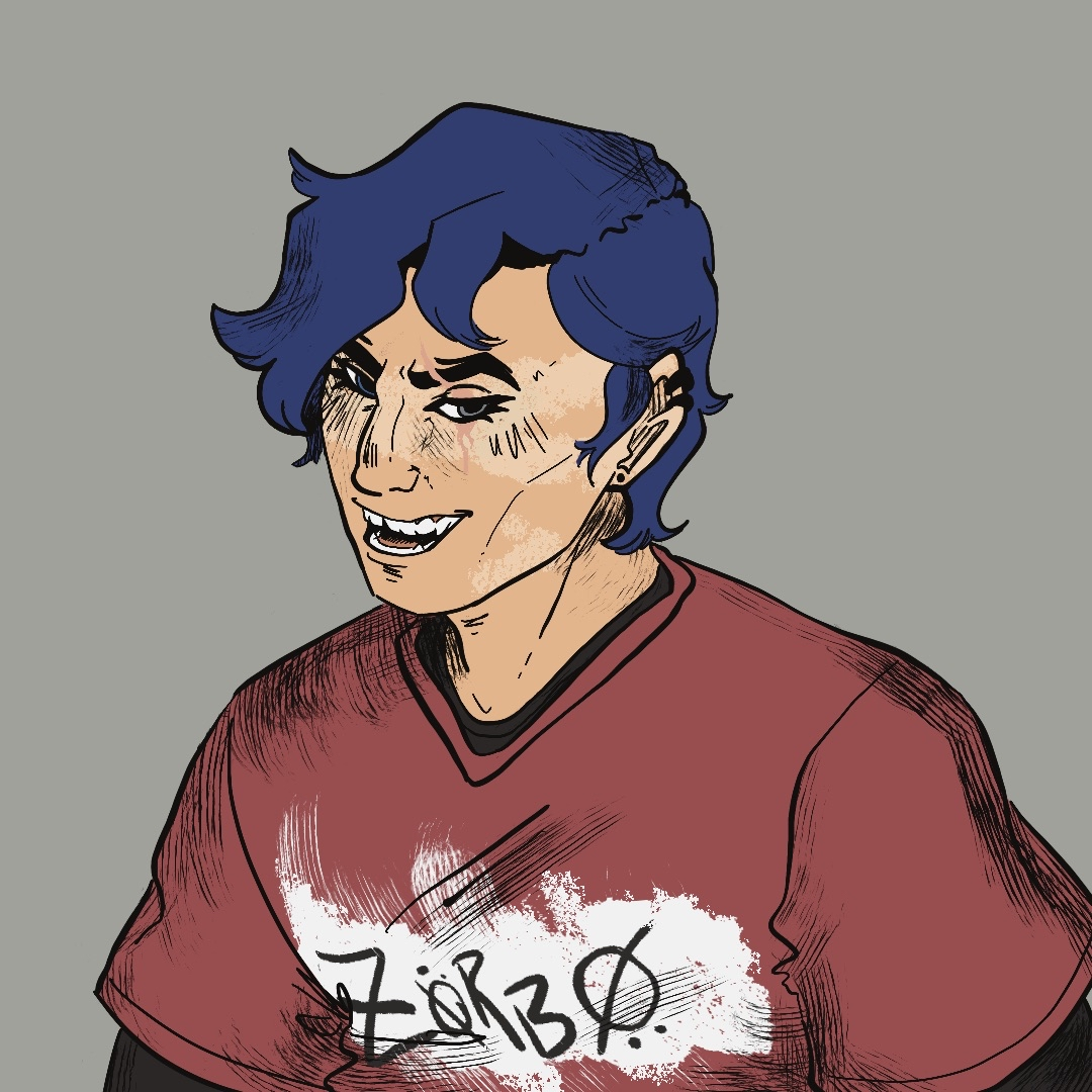 Headshot - Flat Color - Original Character by me, Atlas