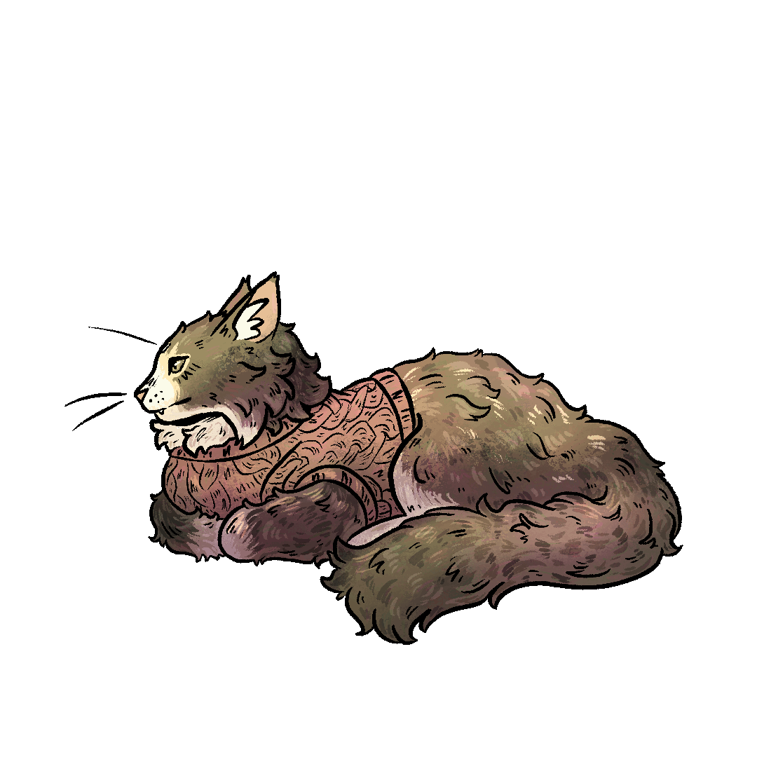 Sleepy Kitty - Mouse by @Lunicea on discord