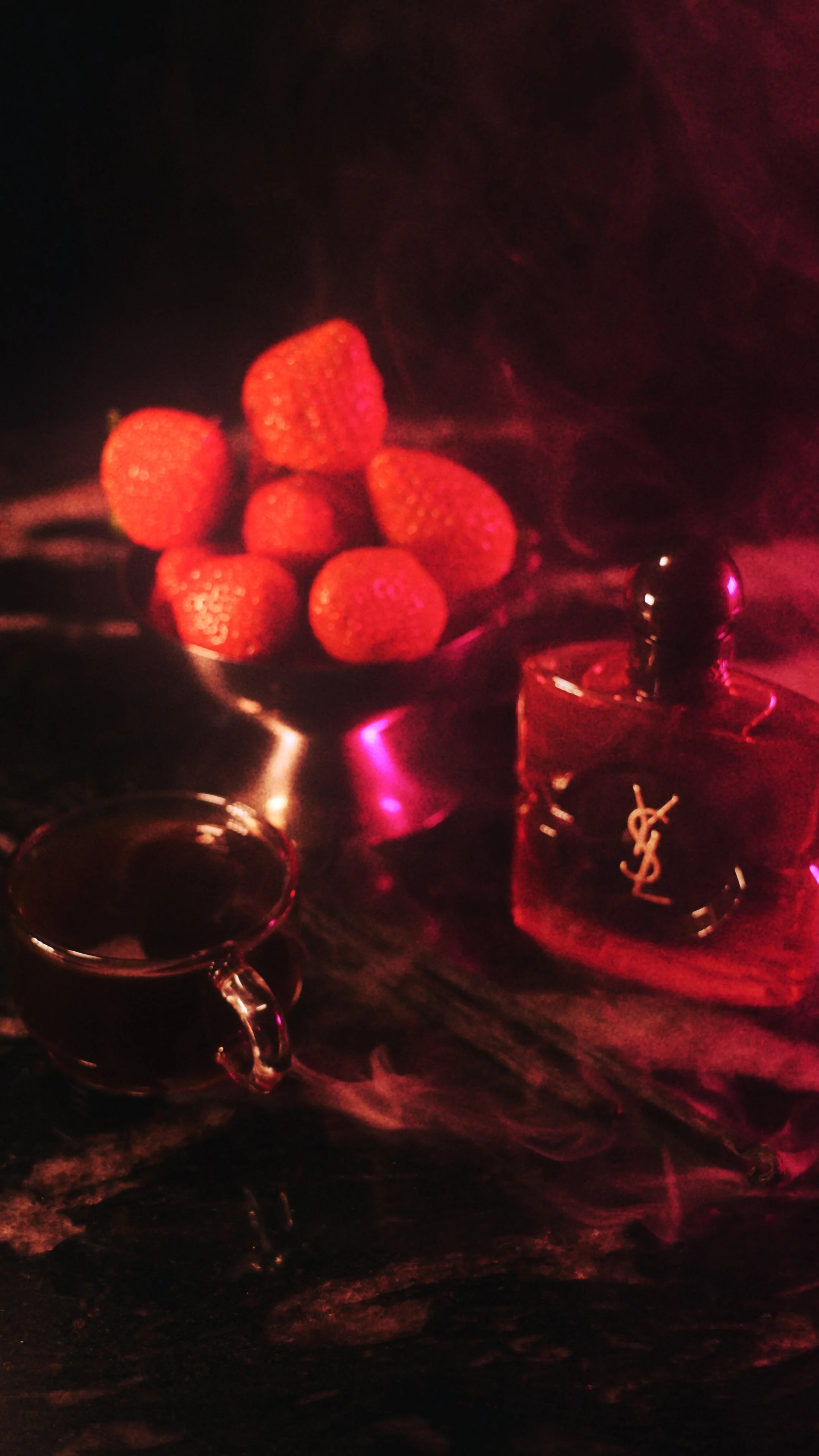 Nikita Chaithoo for New Zealand YSL Black Opium Pink Glaze ad campaign, production by Kylee De Thier