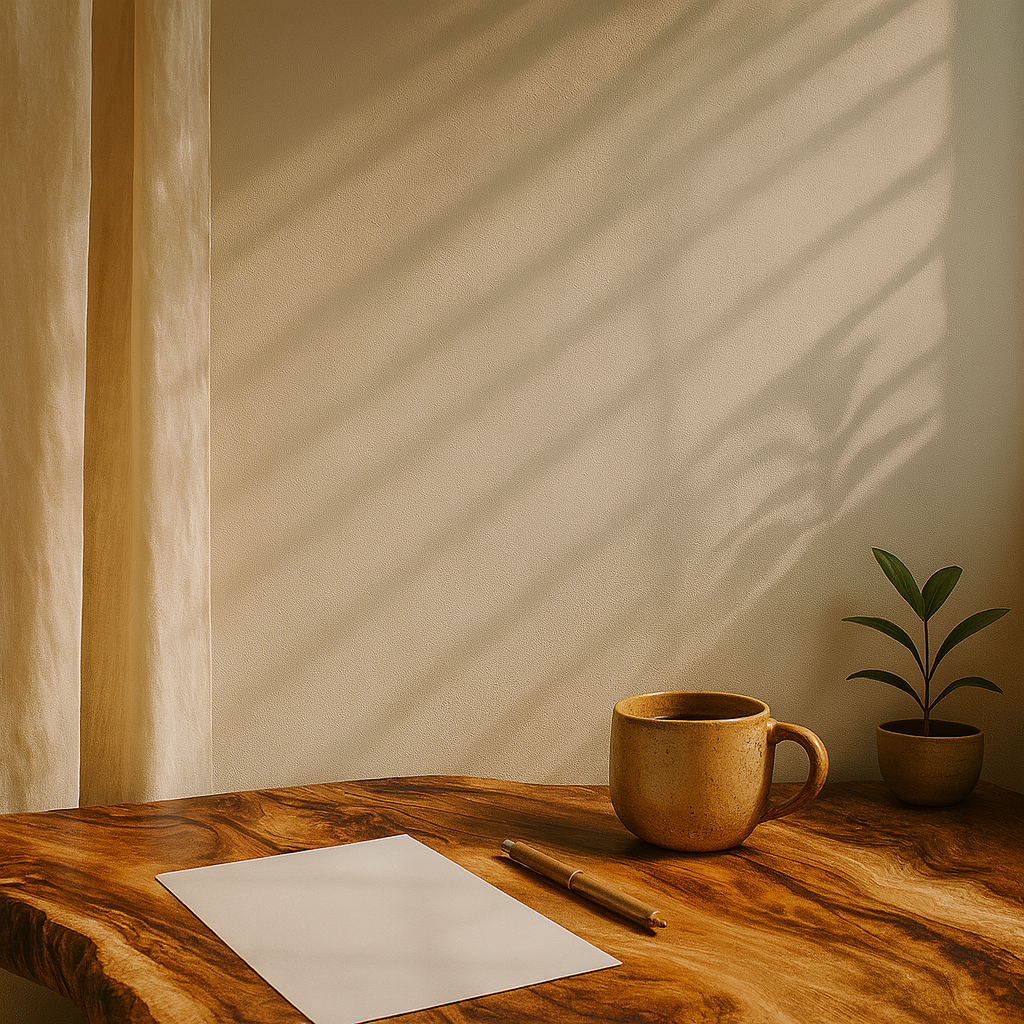 A calm workspace scene ready for effective mediation.