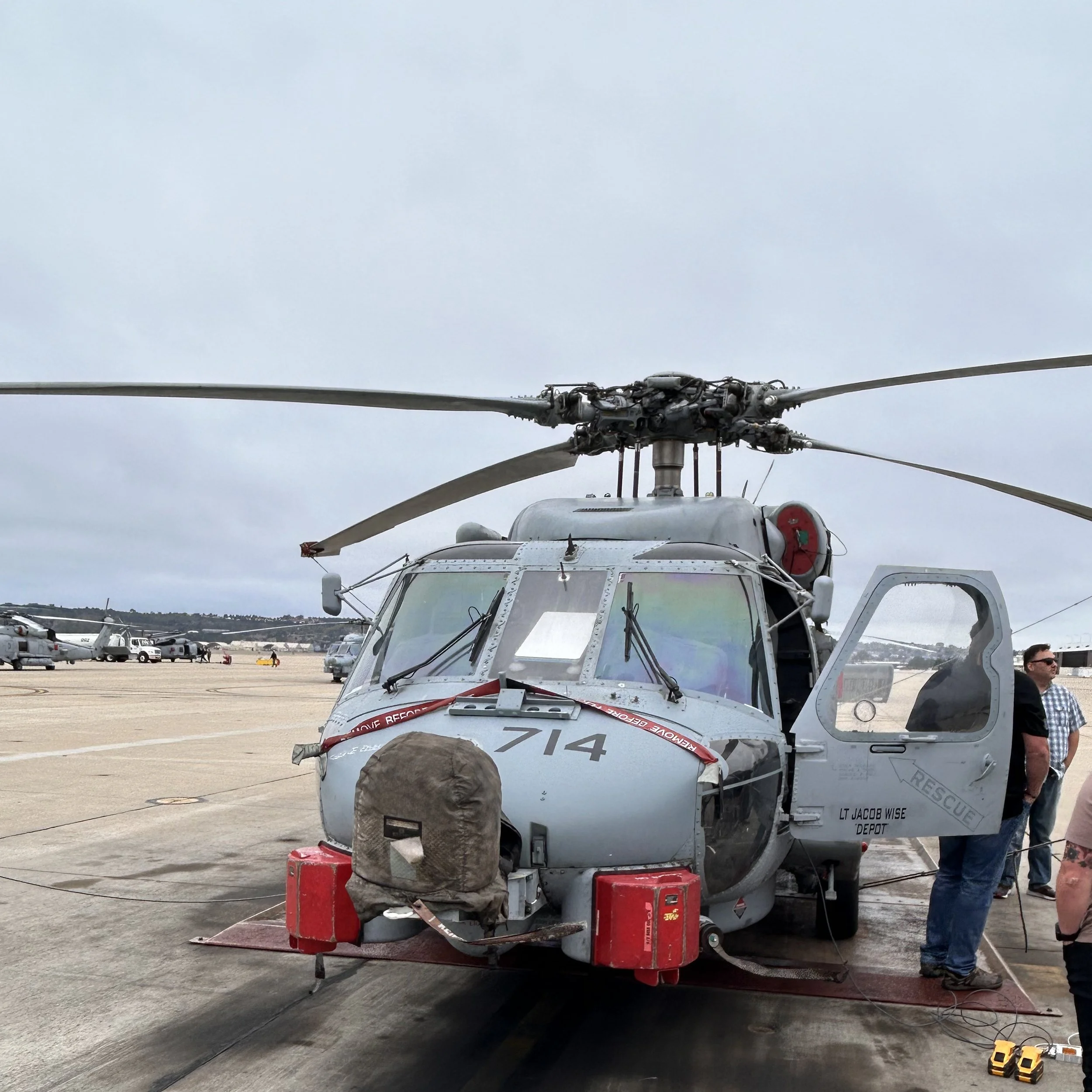 PLEO antenna integrated and installed in front windshield of MH60R.