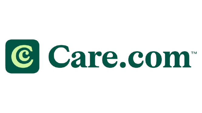 Logo of Care.com with green and teal colors.
