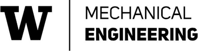 Black logo of the University of Washington-Seattle's Department of Mechanical Engineering