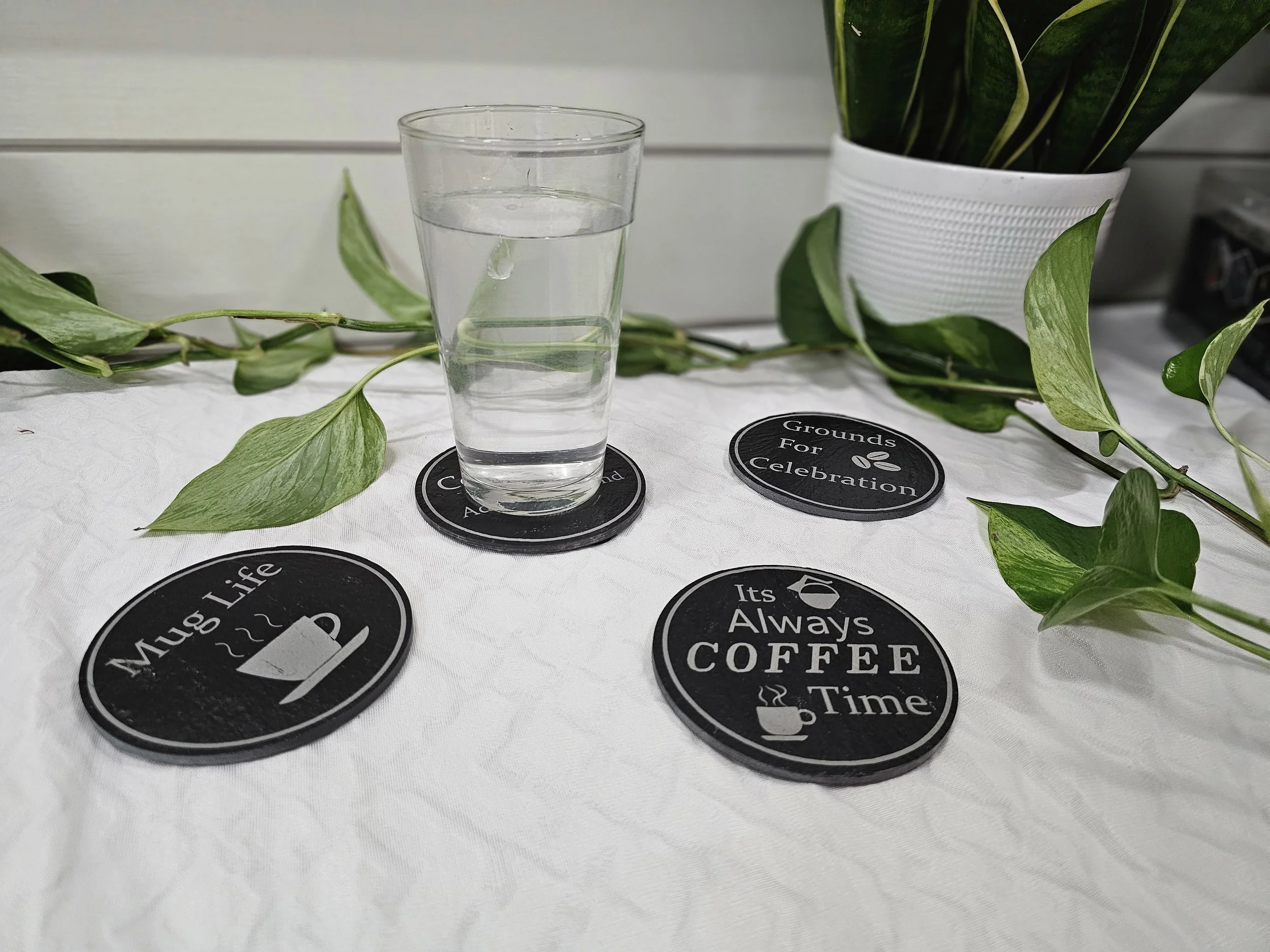 Slate Coaster Set (Set of 4)
