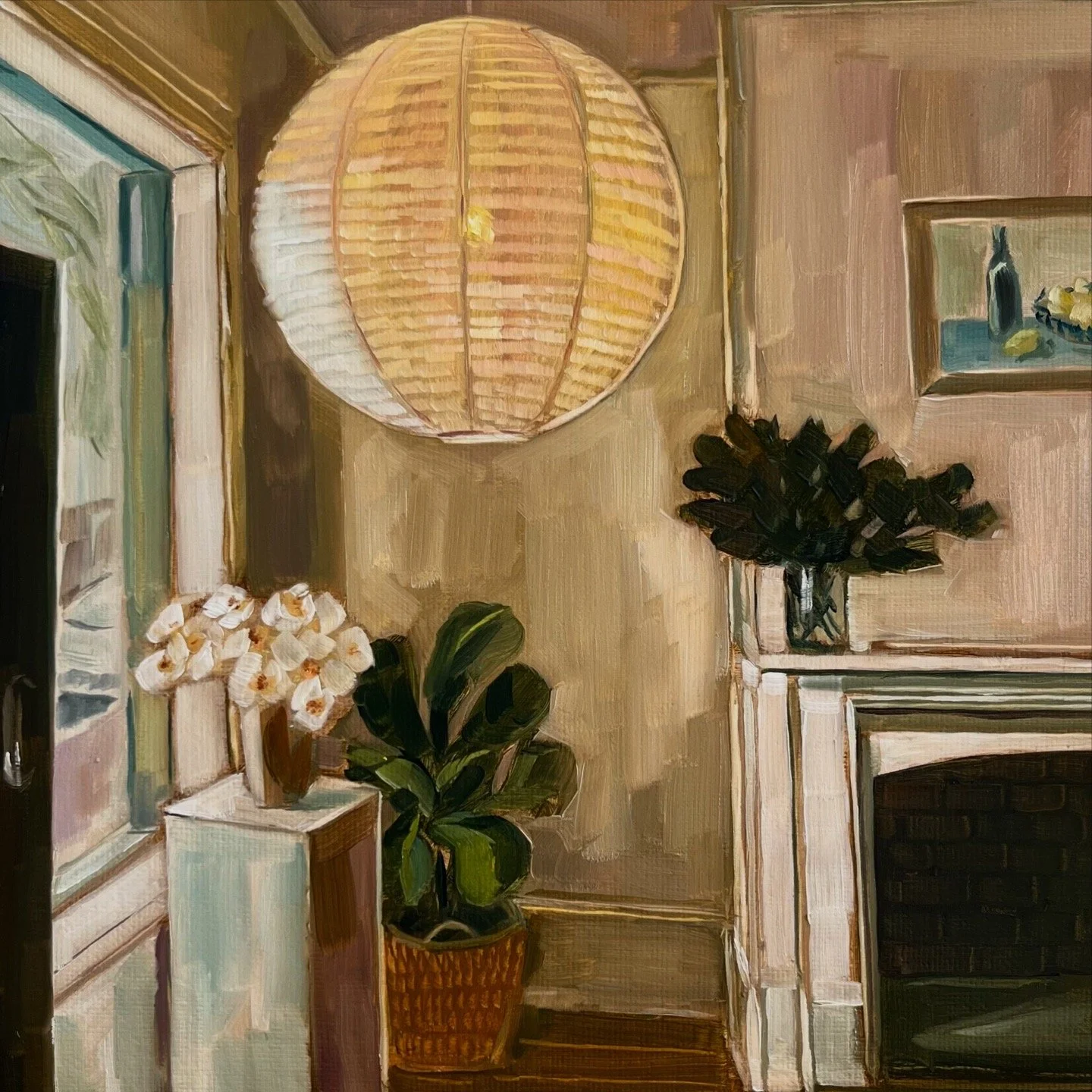 oil study (interior), 8x8", 2026