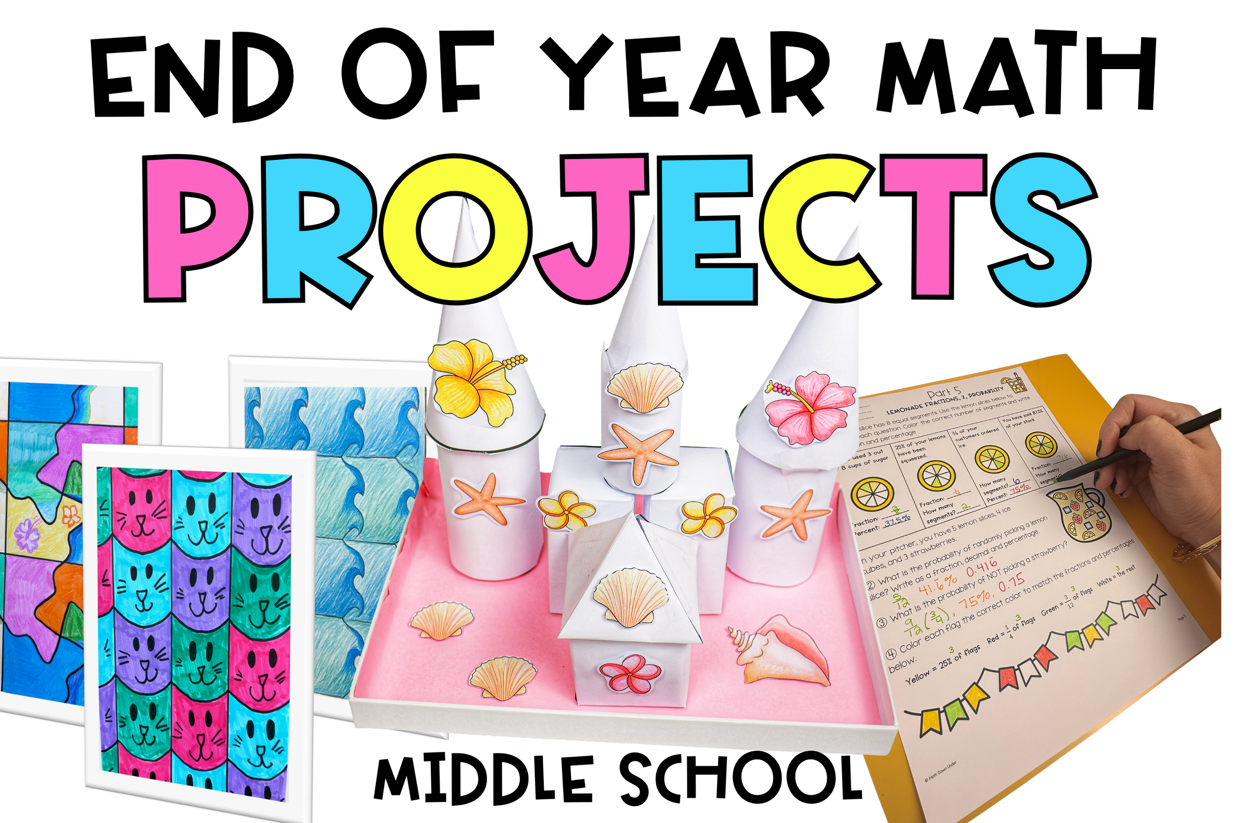 10 FUN End of Year Math Projects for Middle School That Still Count as Math