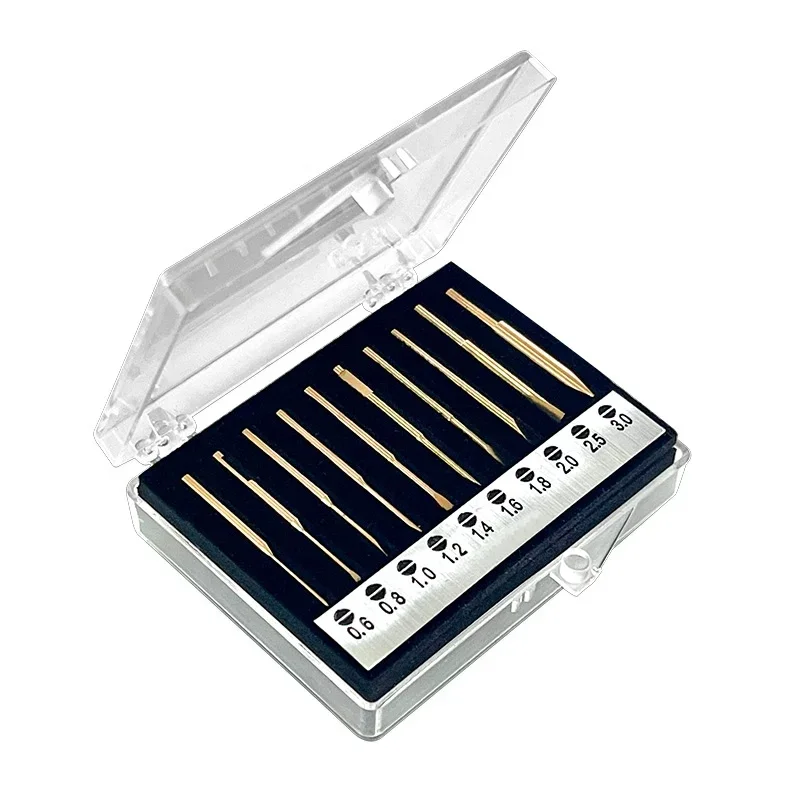 Kwong Yuen Copper Alloy Screwdriver Bits (Compatible with Bergeon, Horotec and Kwong Yuen)