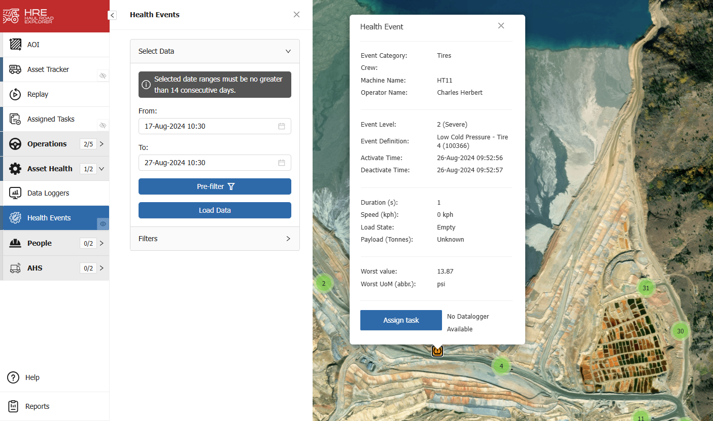 HRE Asset Health & Haul Road Events