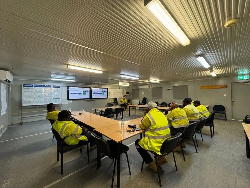 MTS expert Jonny Witter providing on-site dispatch training