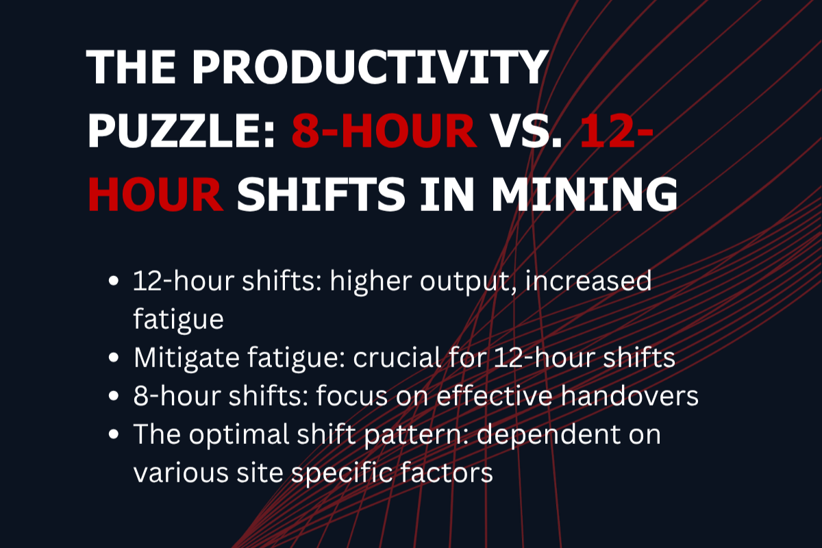 The Productivity Puzzle: 8-Hour vs. 12-Hour Shifts in Mining