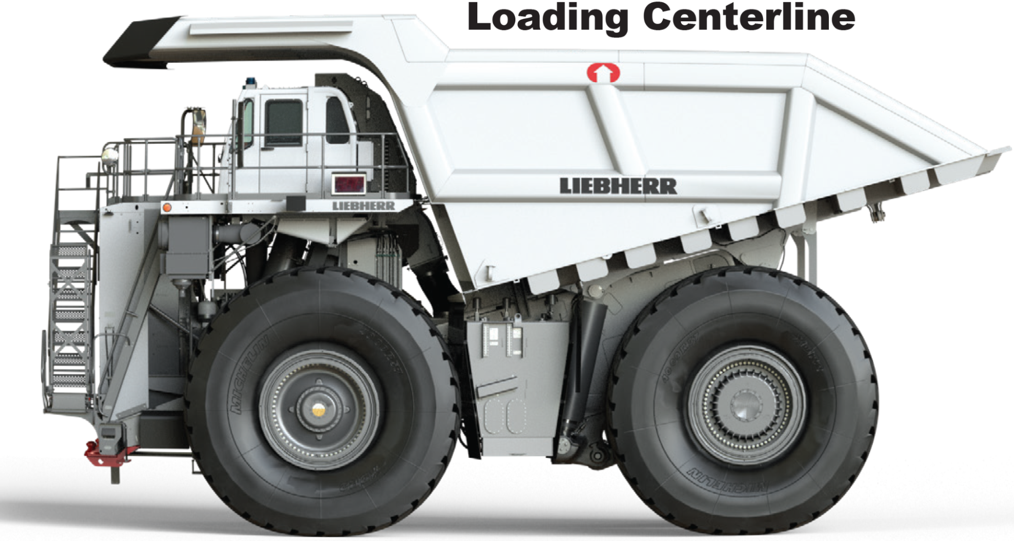 Mining truck centerline