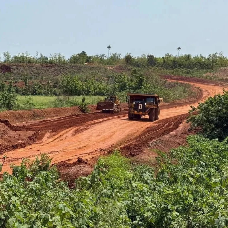 Haul truck on mine site in Ghana